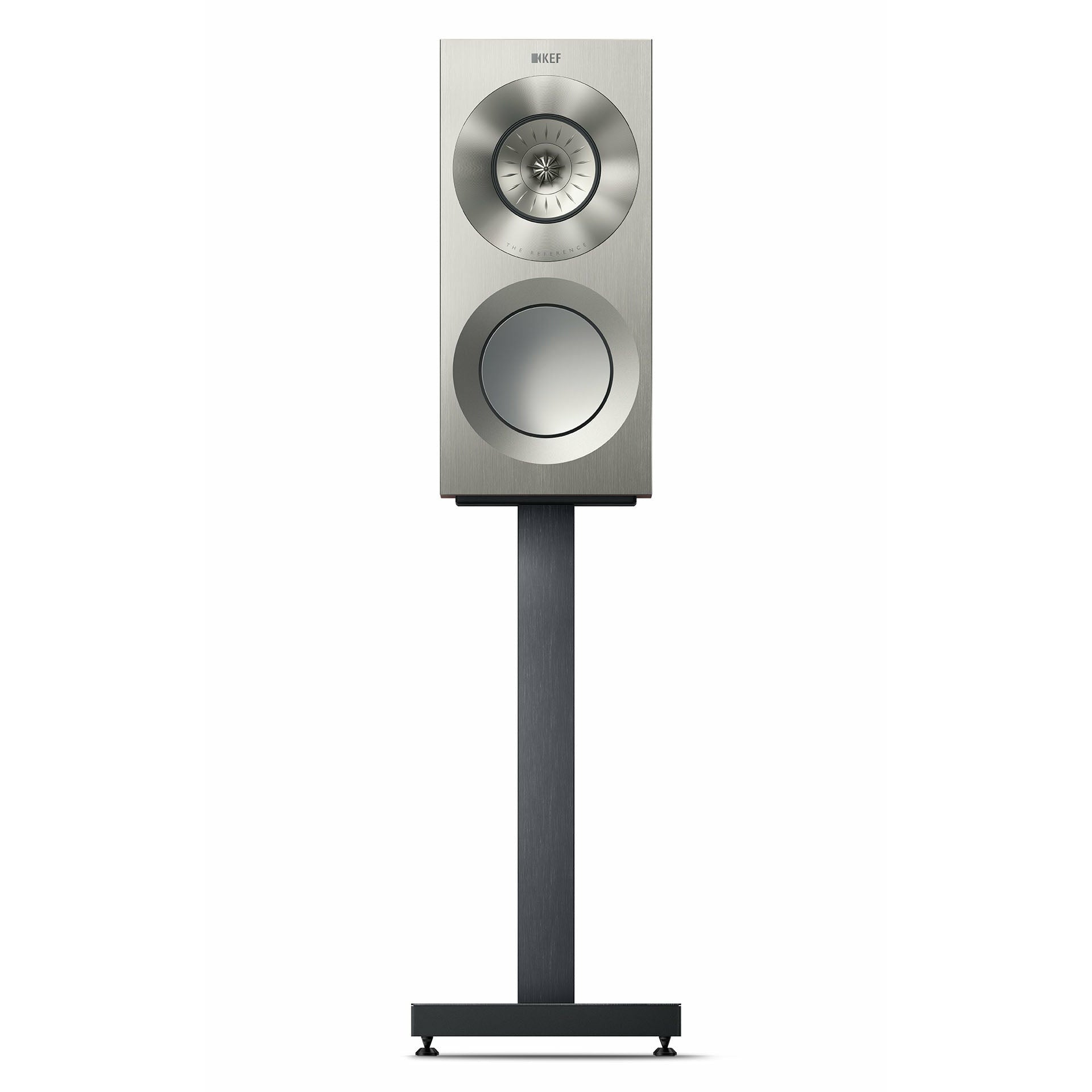 KEF Reference 1 Meta Silver with S-RF1 Black Front