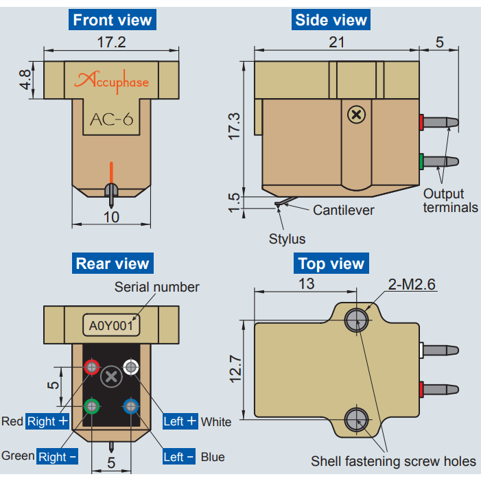 Accuphase AC-6 Moving Coil Phono Cartridge