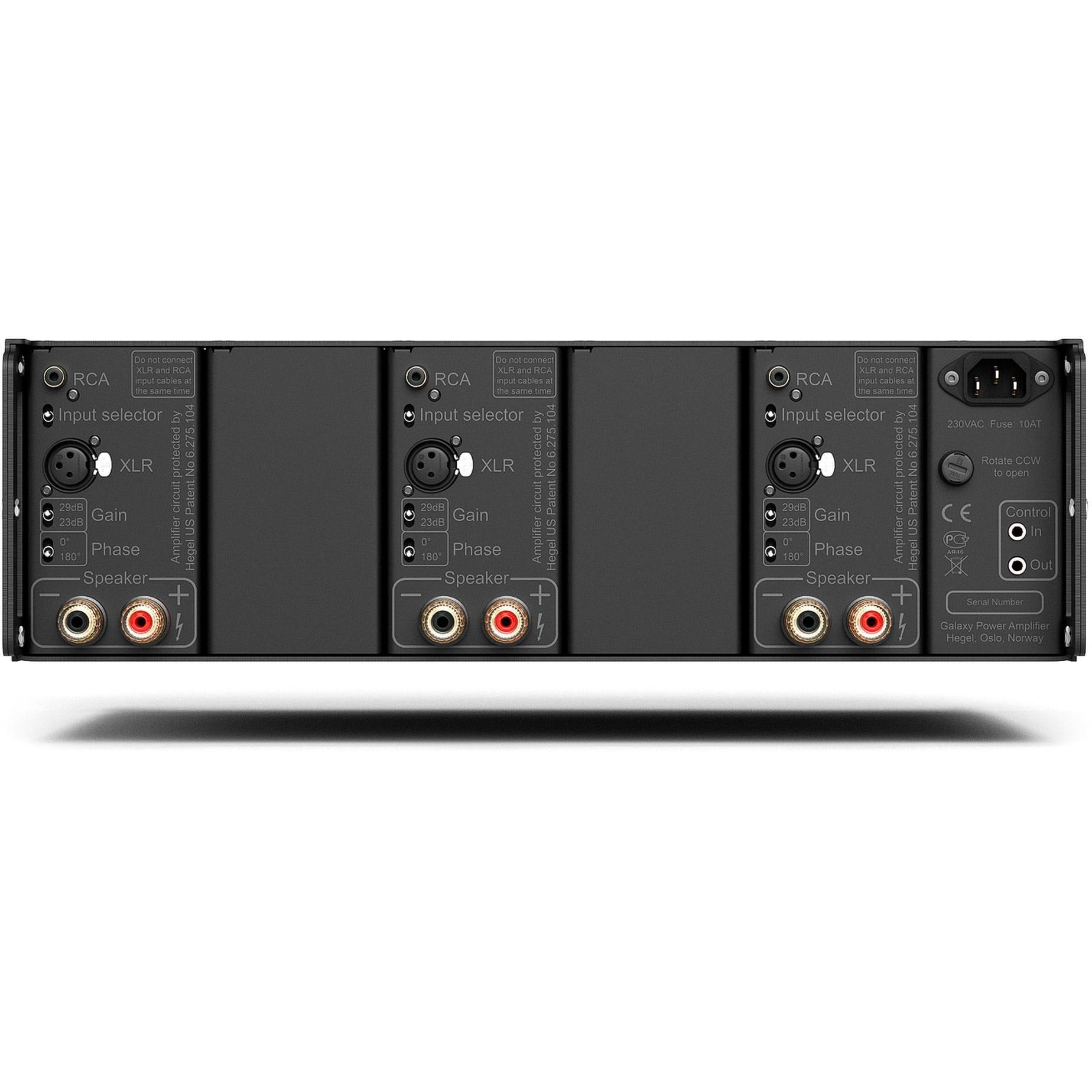 Hegel C53 Power Amp Rear