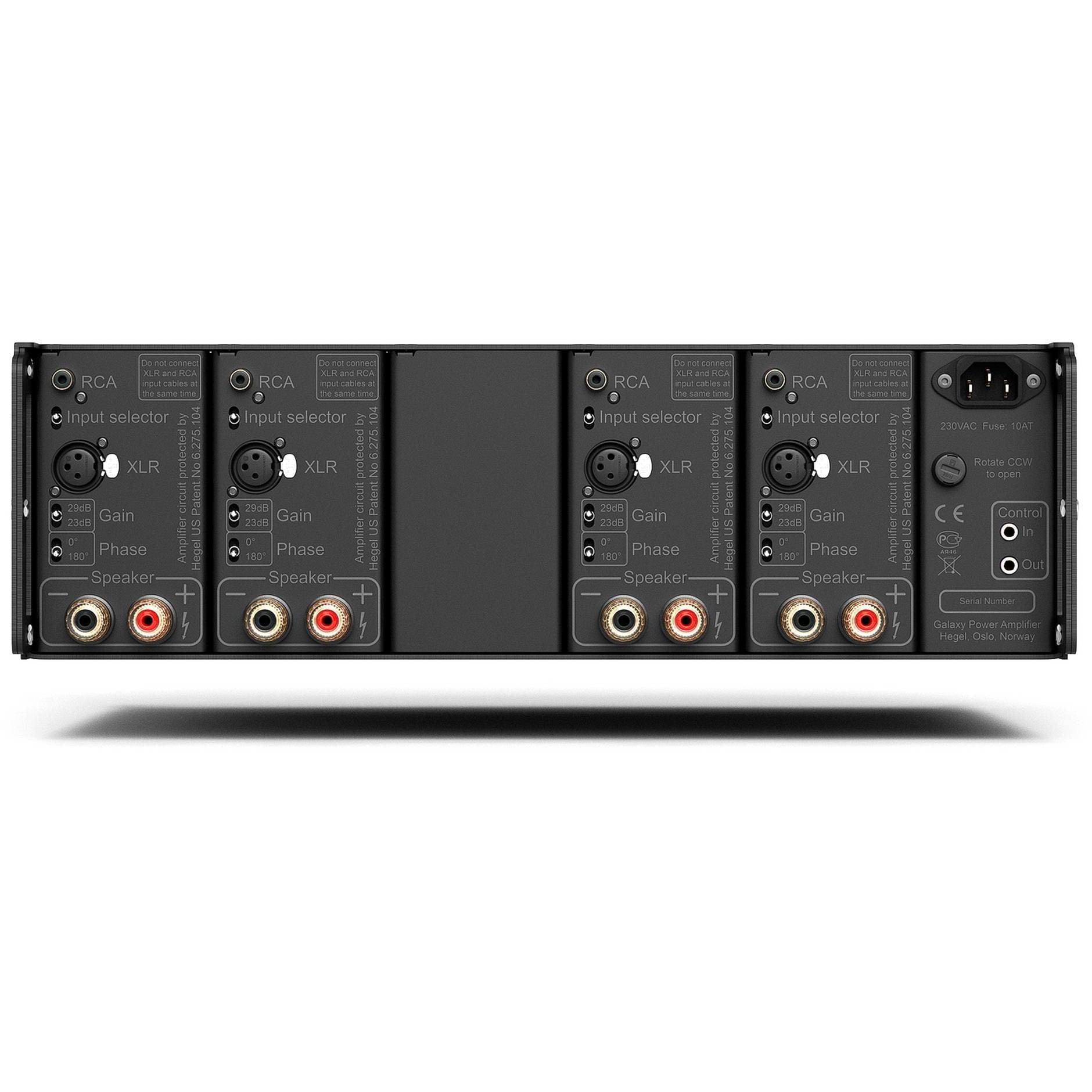 Hegel C54 Power Amp Rear