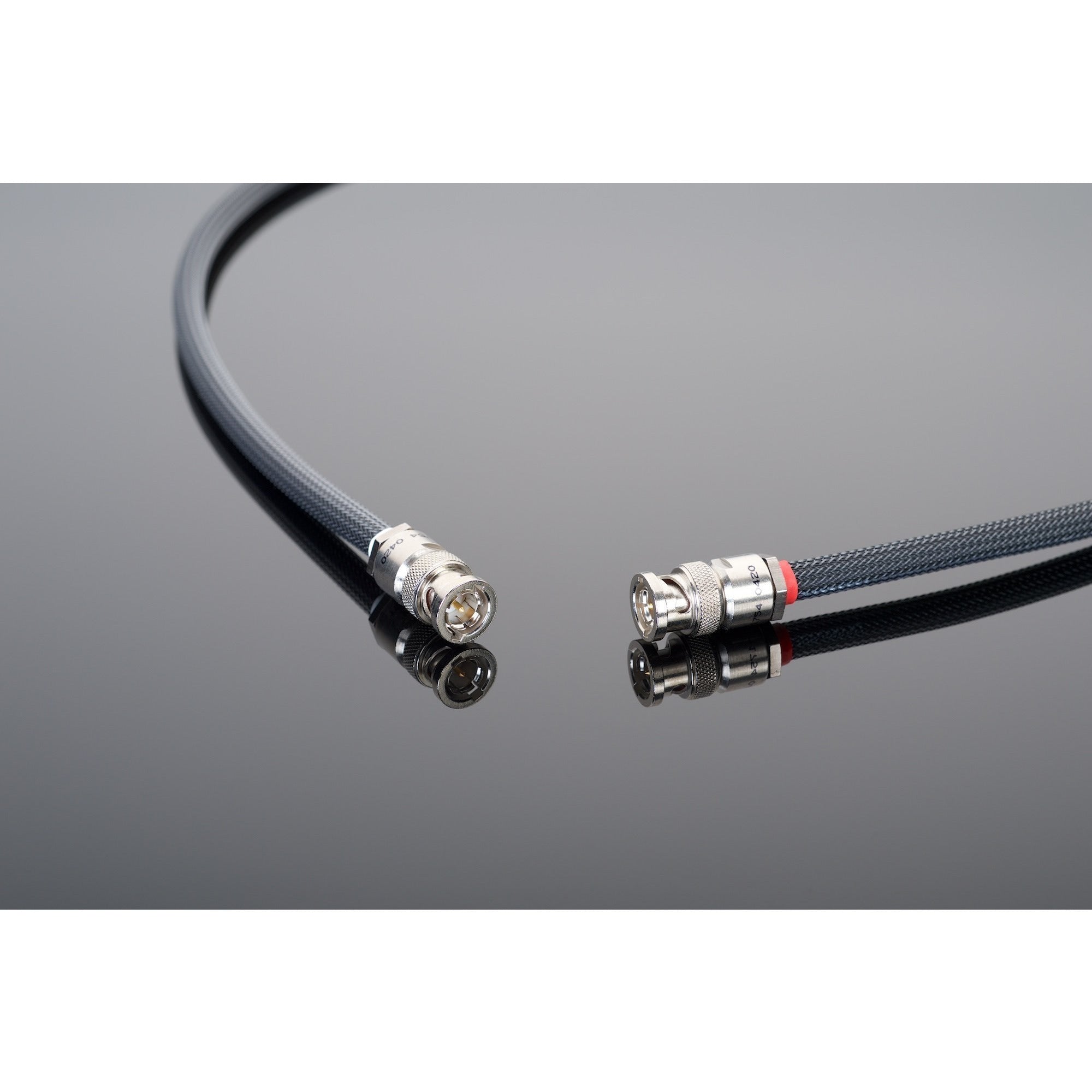 Transparent Premium Digital Audio Interconnect RCA Closeup 3