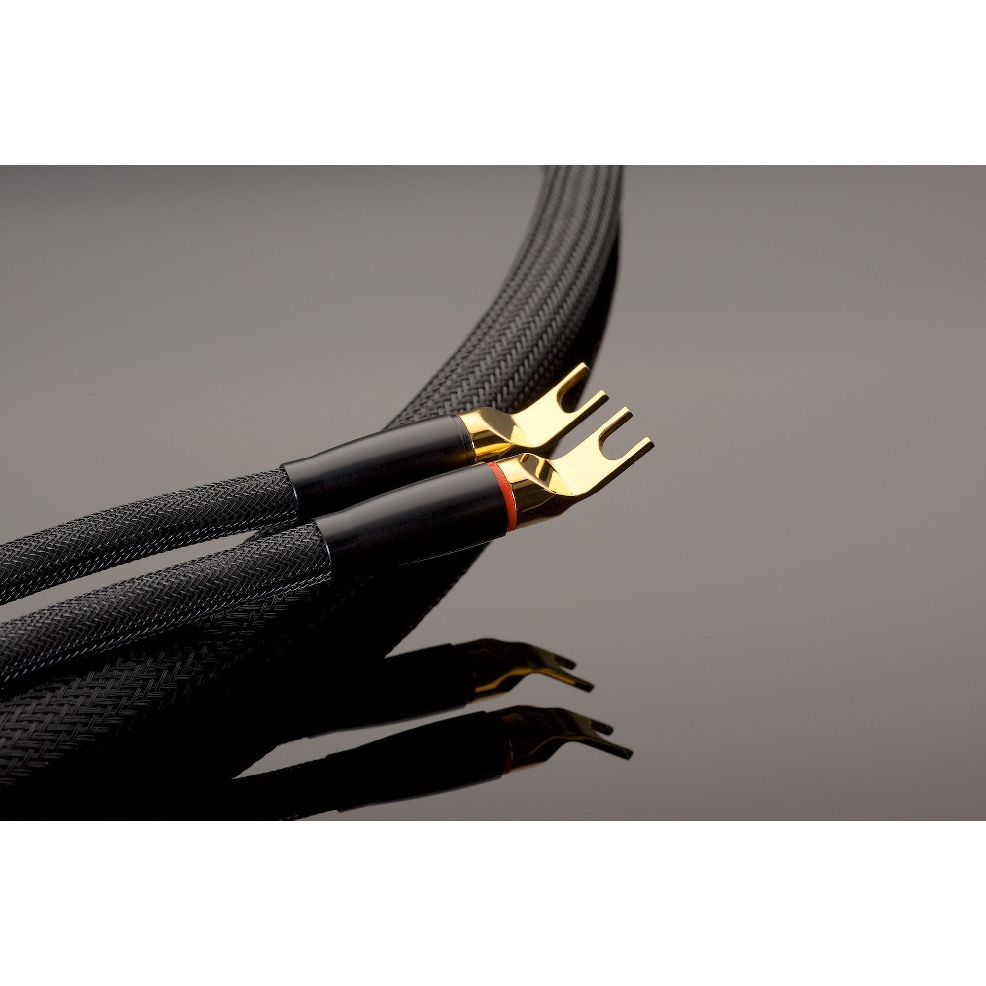 Transparent XL Speaker Cable Spades