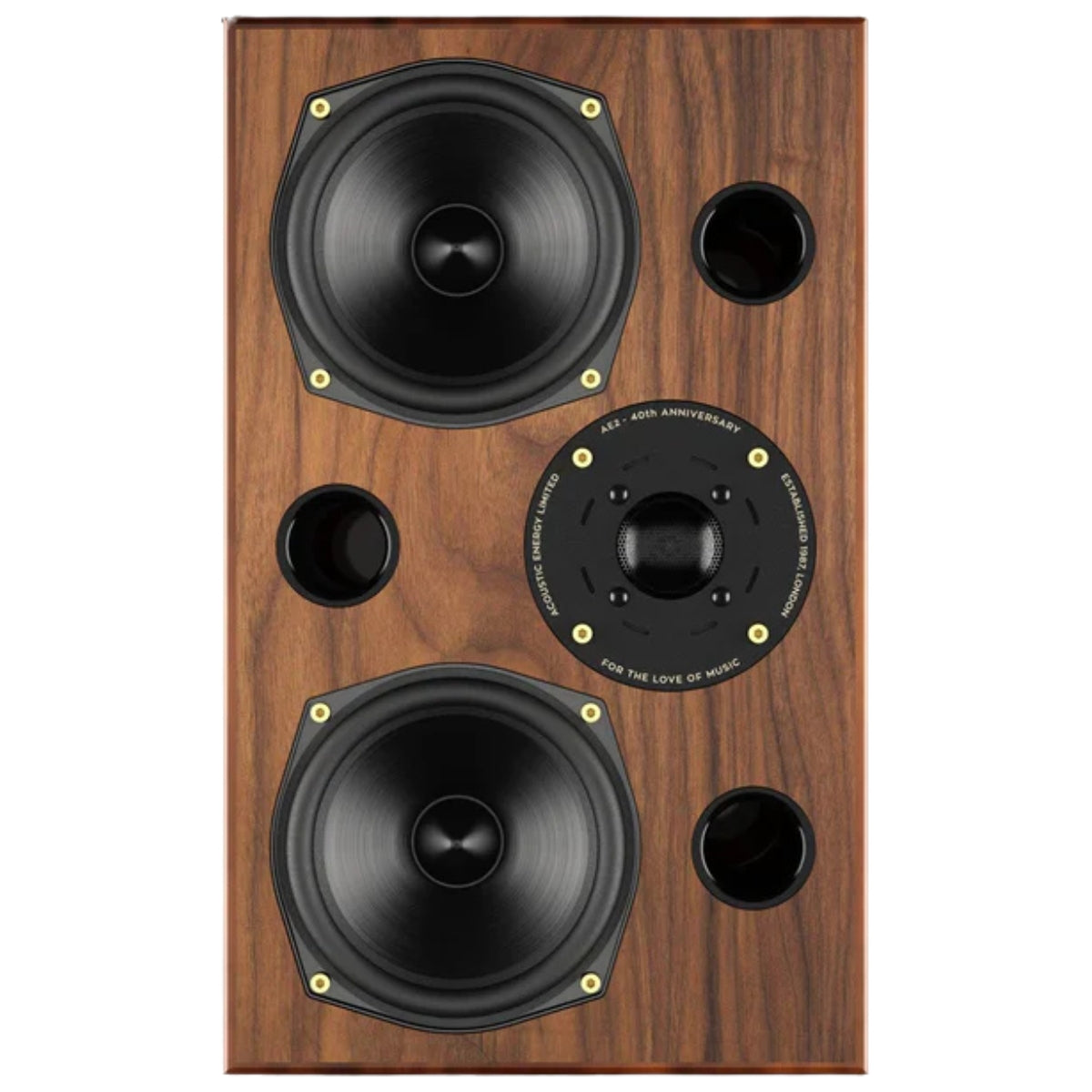 Acoustic Energy AE2 40th Anniversary Edition Bookshelf Speakers walnut