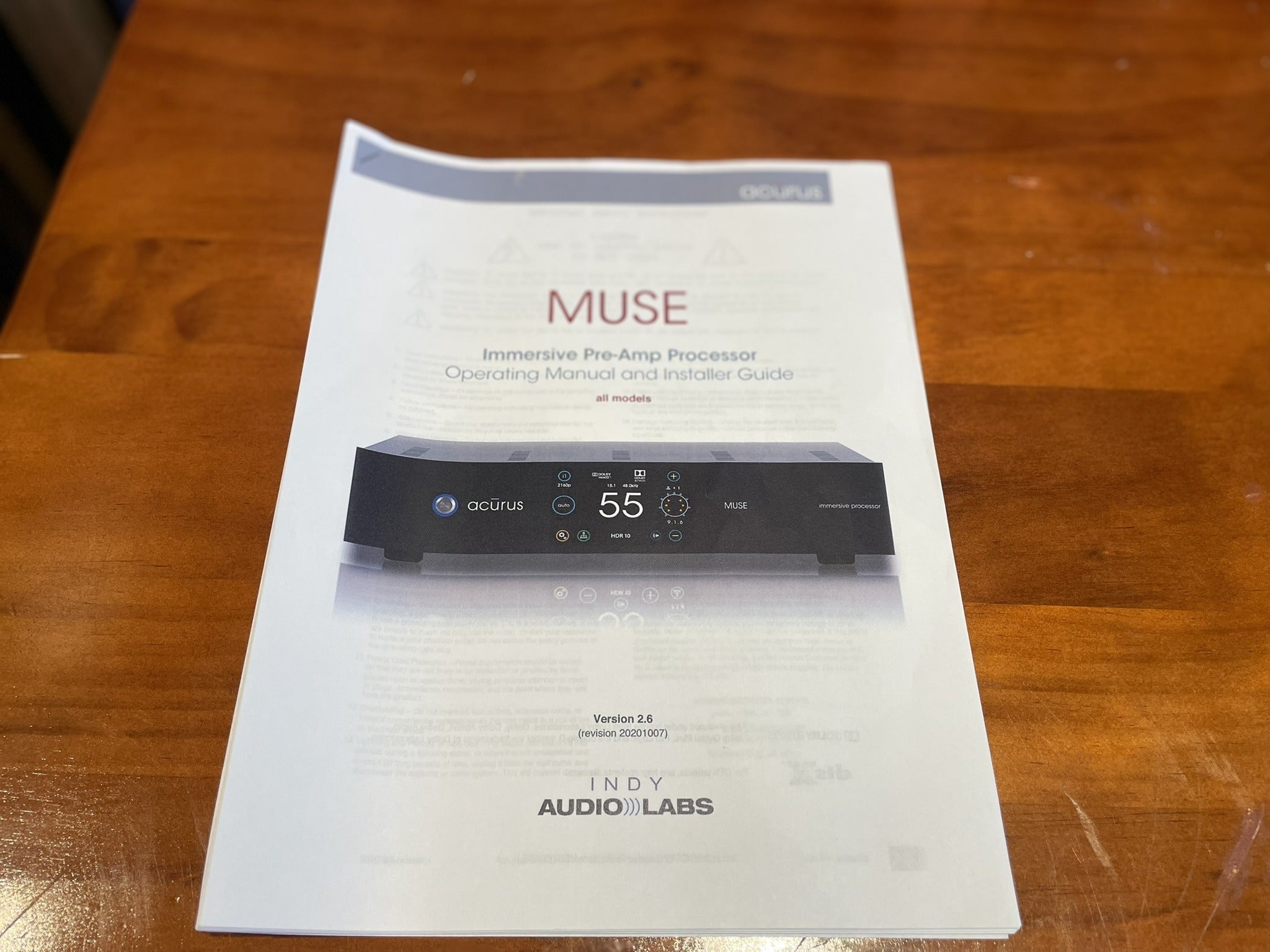 Acurus Muse 16-channel Immersive Audio Pre-Processor - Consignment