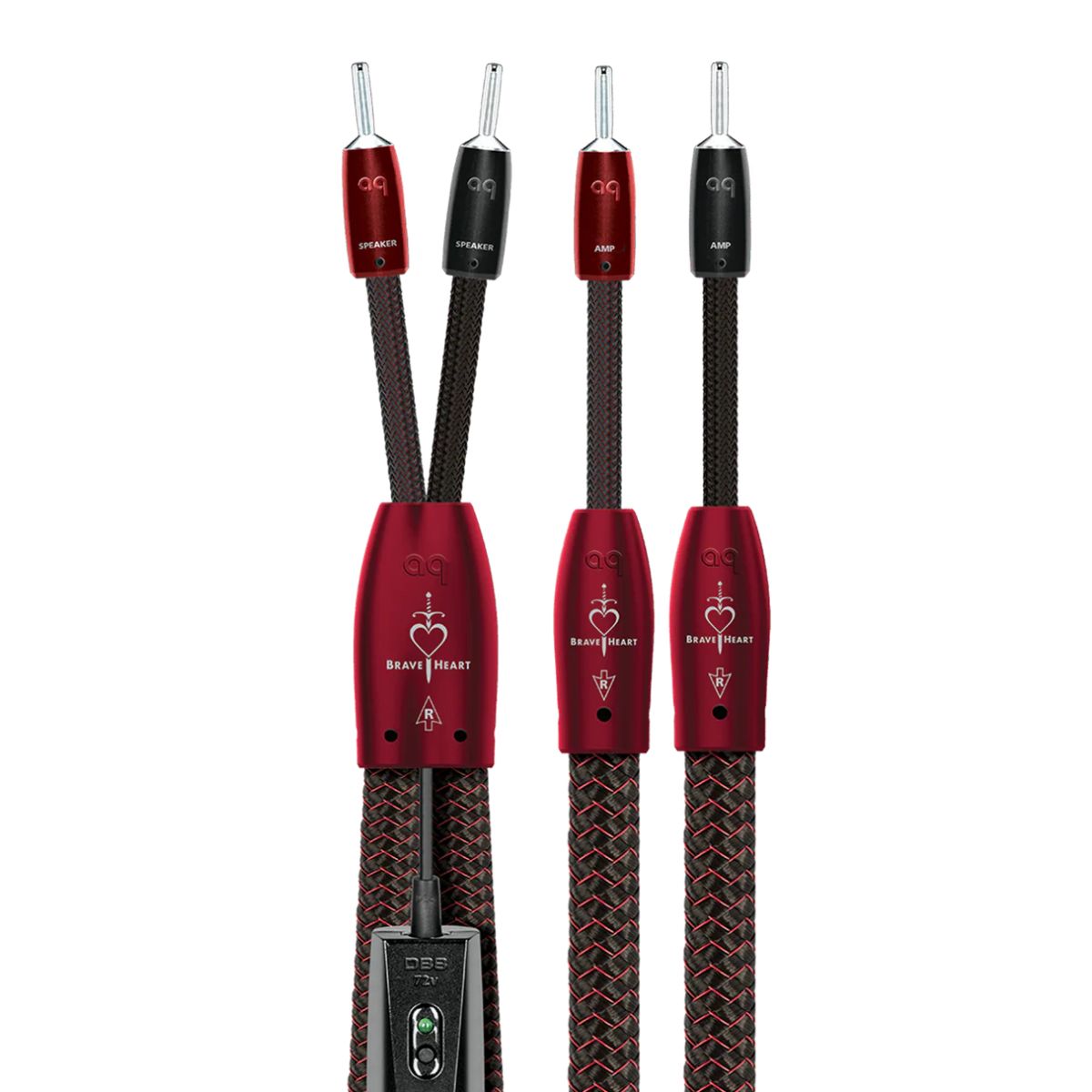 AudioQuest Brave Heart Full-Range ZERO-Tech Speaker Cable