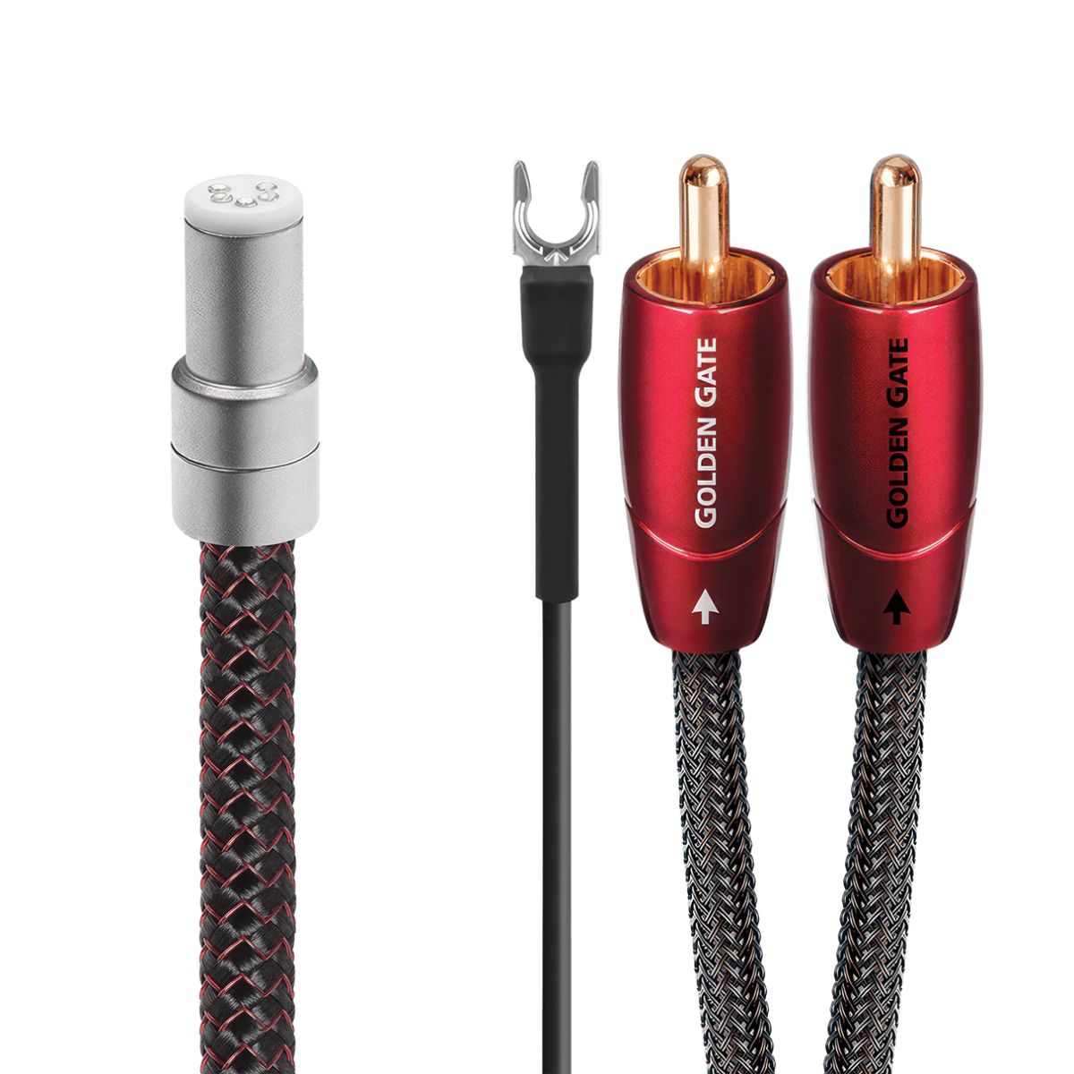 AudioQuest Golden Gate Analog Interconnect (Turntable Cable JIS - RCA with Ground Wire)