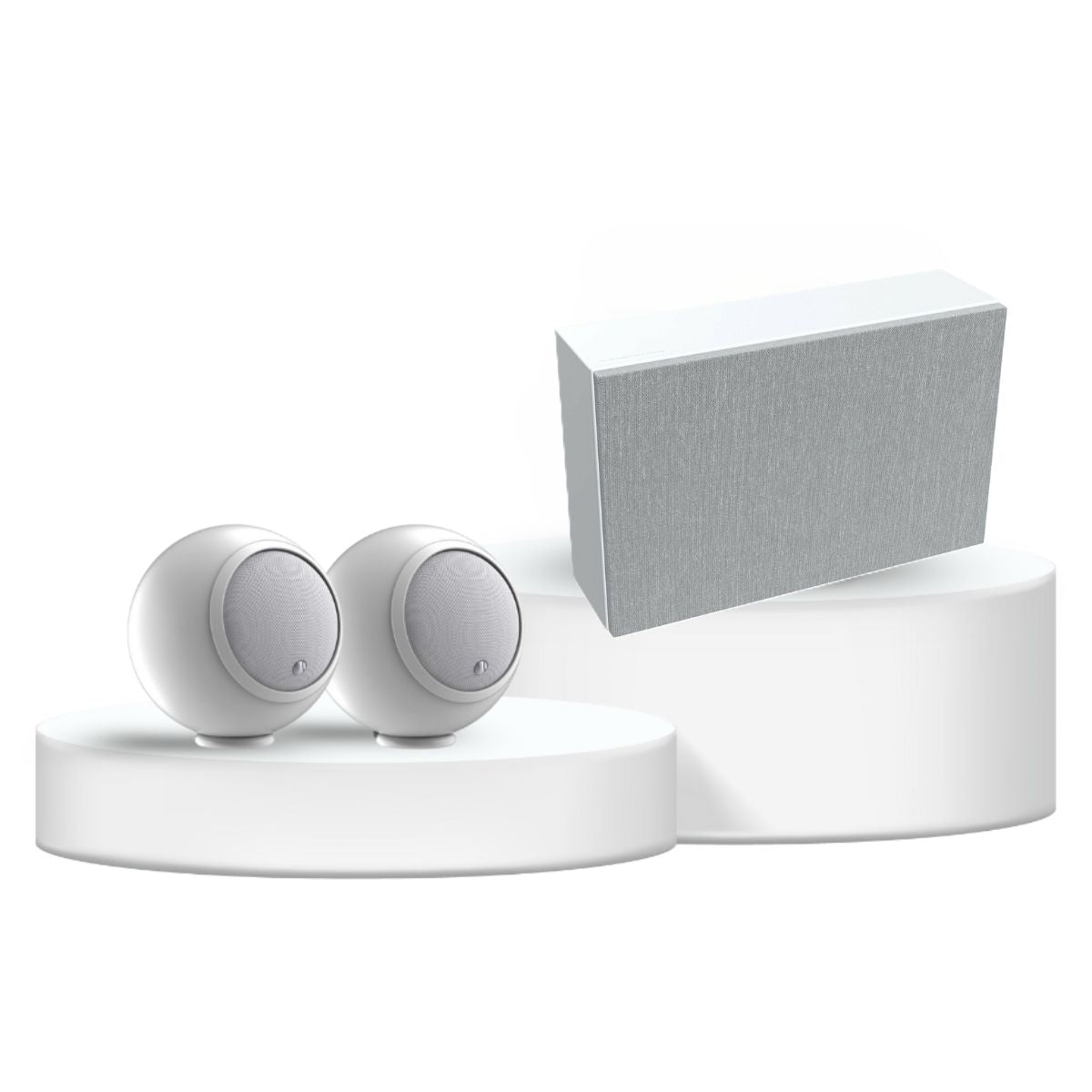 Gallo Acoustics A'Diva Speaker and Subwoofer 2.1 Package profilesub white