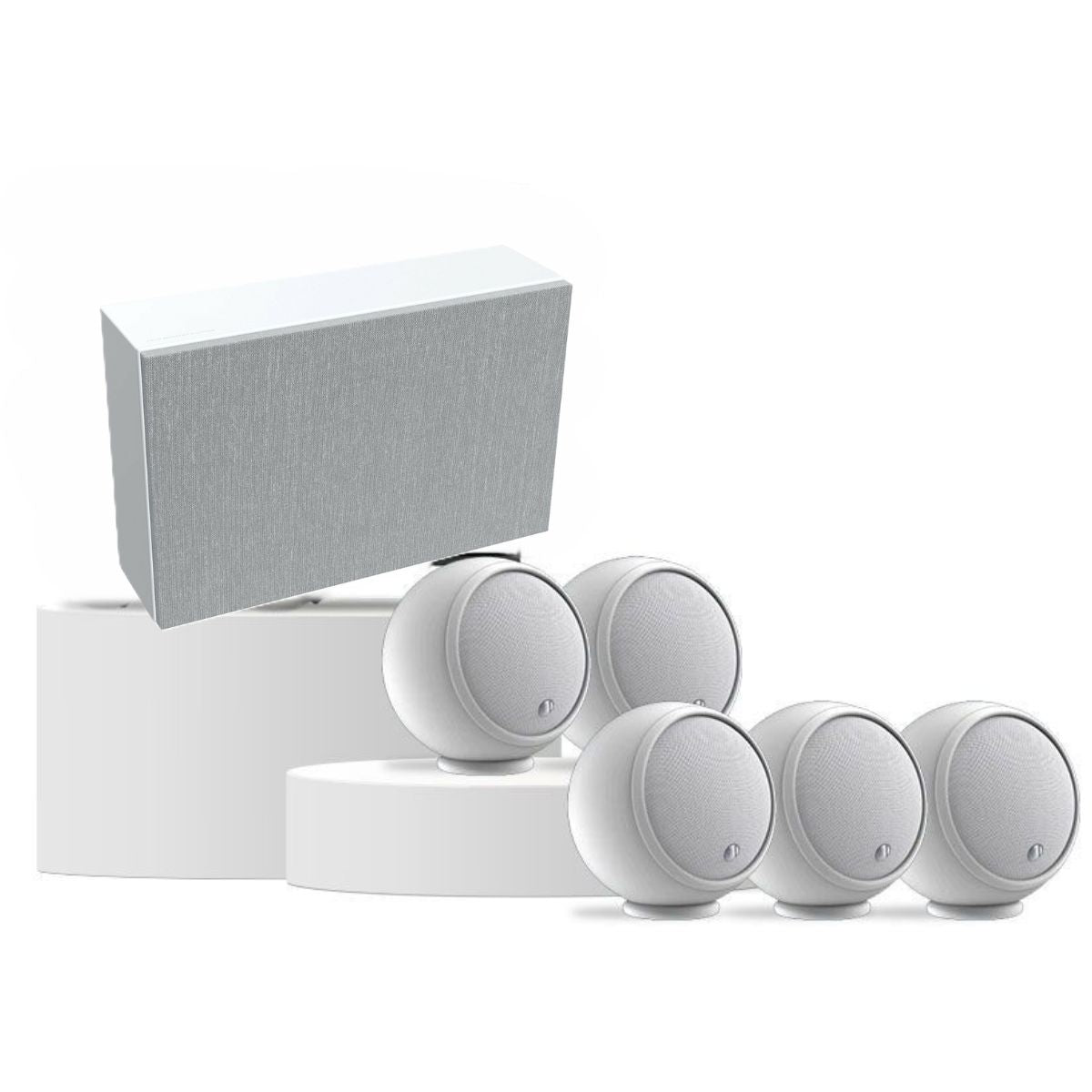 Gallo Acoustics A'Diva Speaker and Subwoofer 5.1 Package profilesub white
