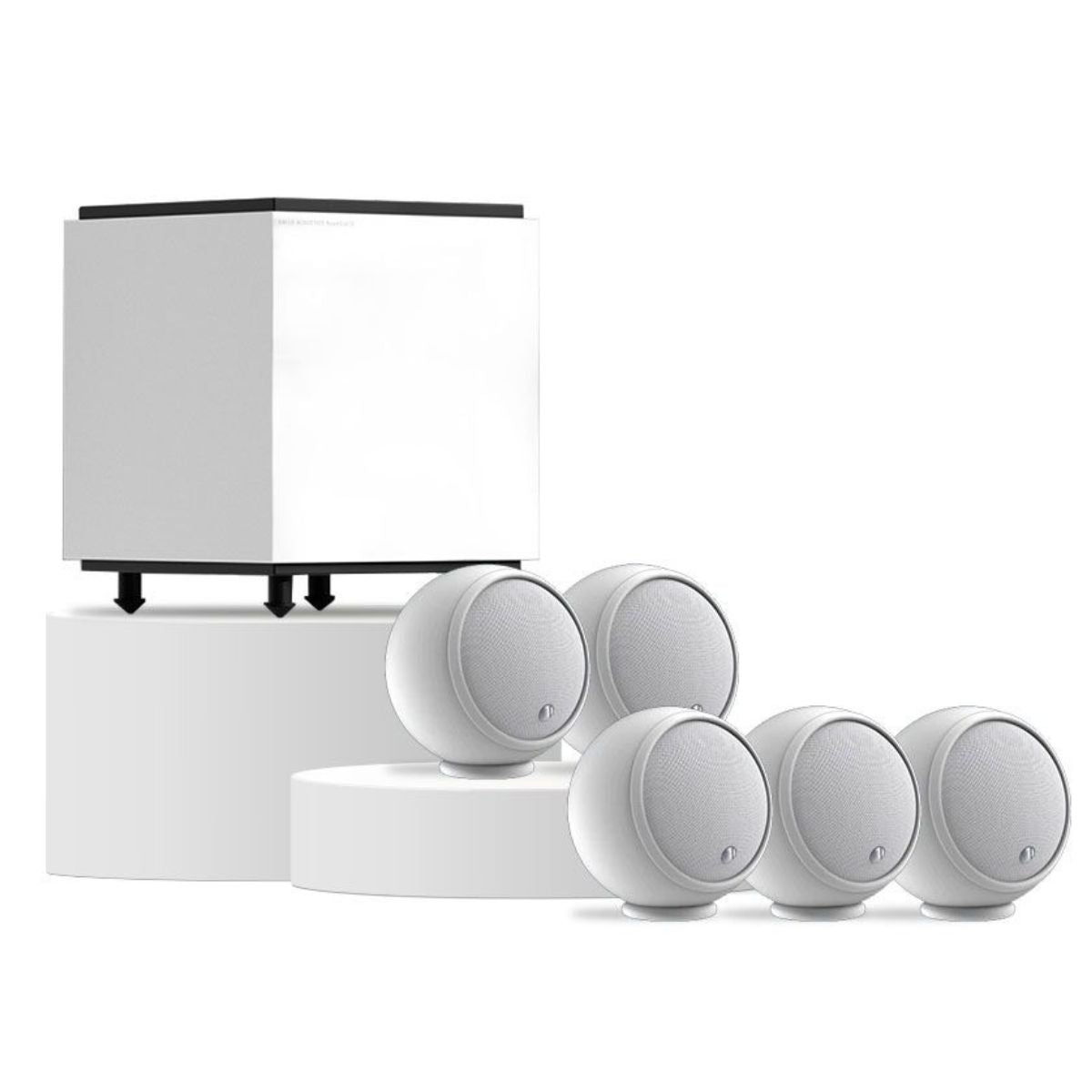 Gallo Acoustics A'Diva Speaker and Subwoofer 5.1 Package roomsub 8 white