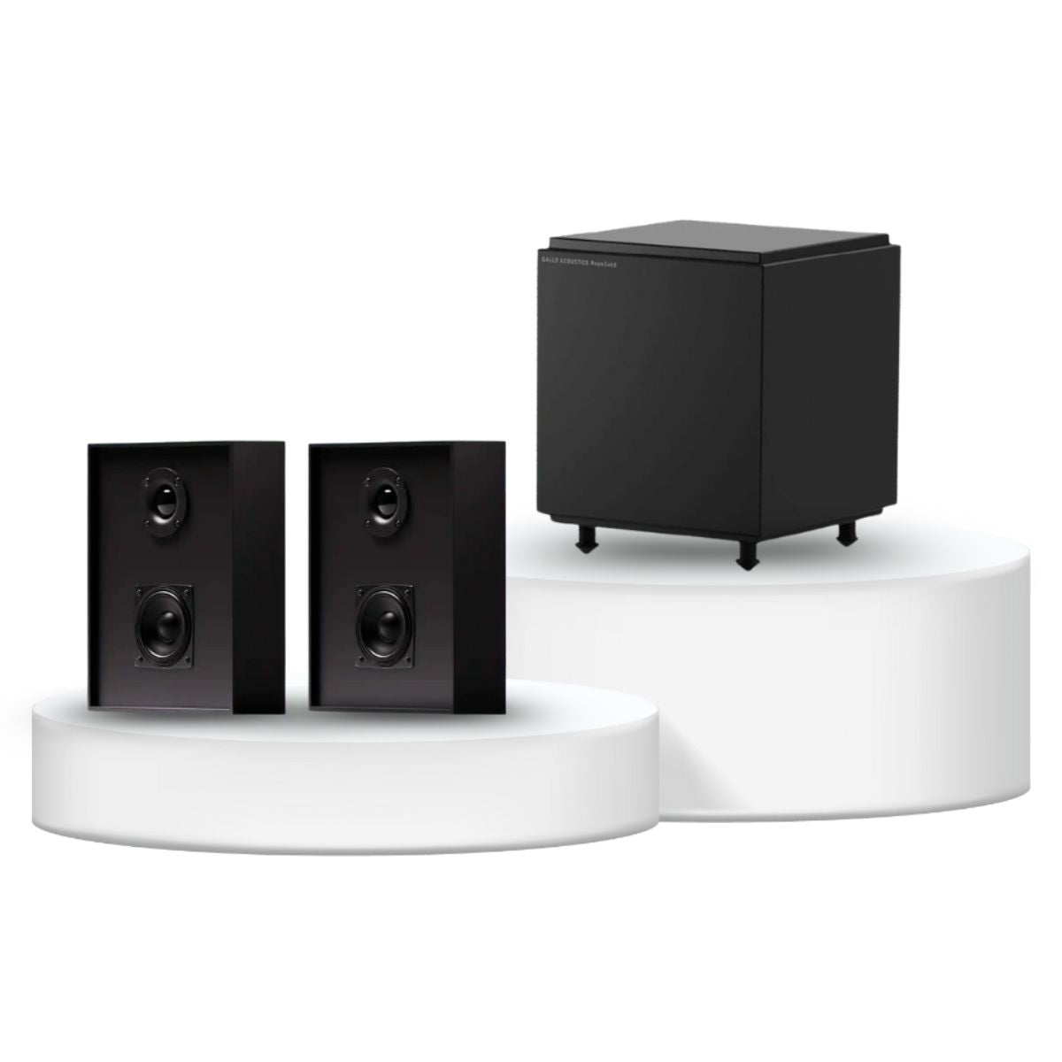 Gallo Acoustics Profile 1 Speaker and Subwoofer 2.1 Package roomsub 8 black