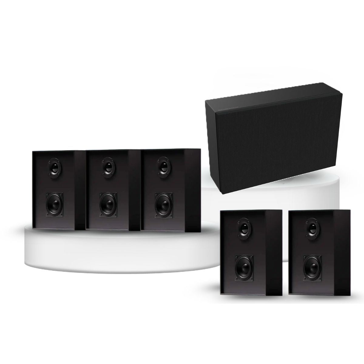 Gallo Acoustics Profile 1 Speaker and Subwoofer 5.1 Package profilesub black