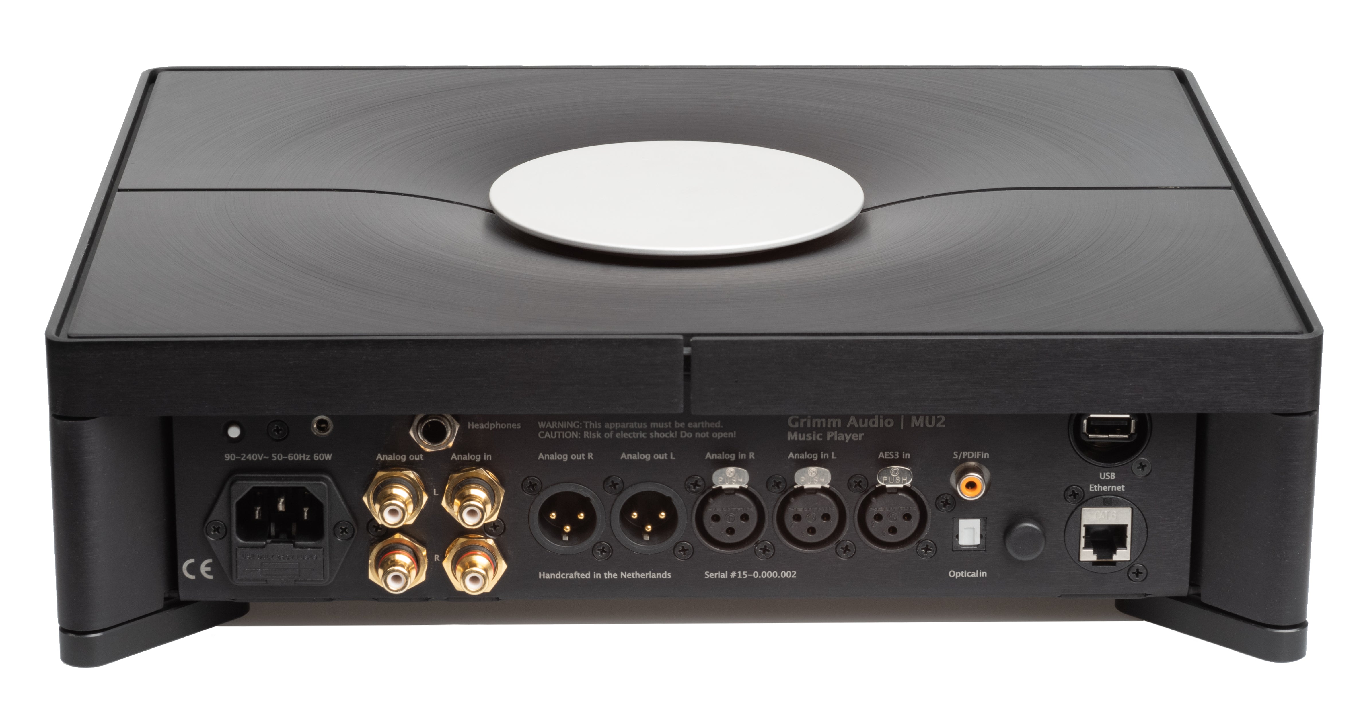 Grimm Audio MU2 Streamer DAC rear