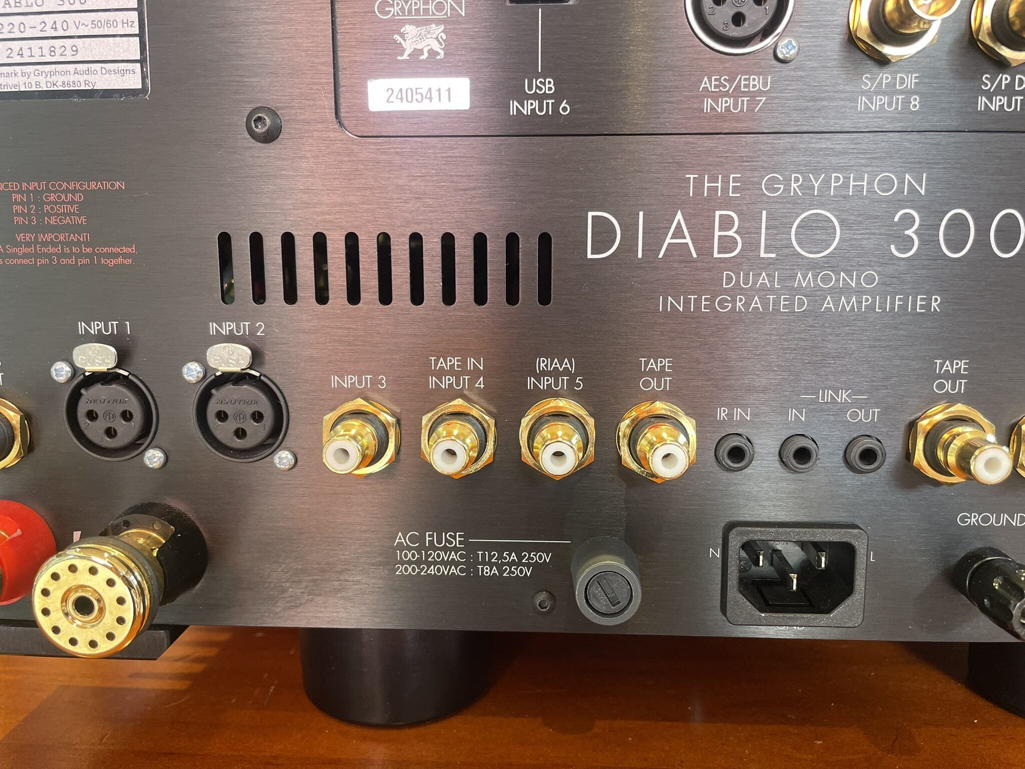 Gryphon Diablo 300 Integrated Amplifier w DAC Module - As Traded