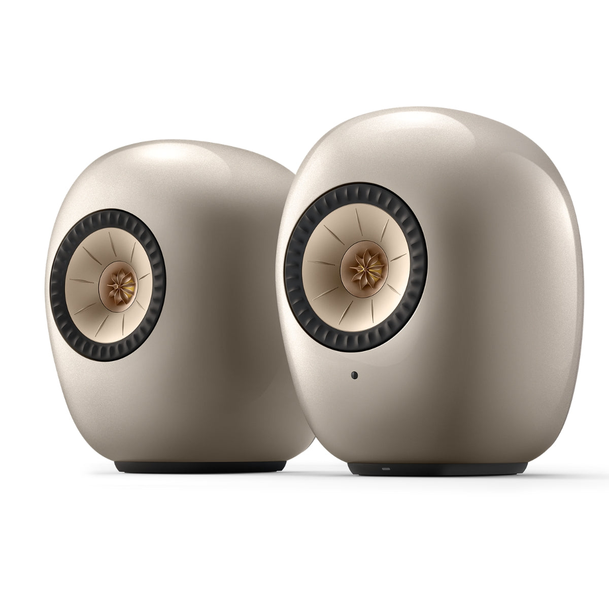 KEF LS LUXE Wireless Active Speakers Dusk Titanium