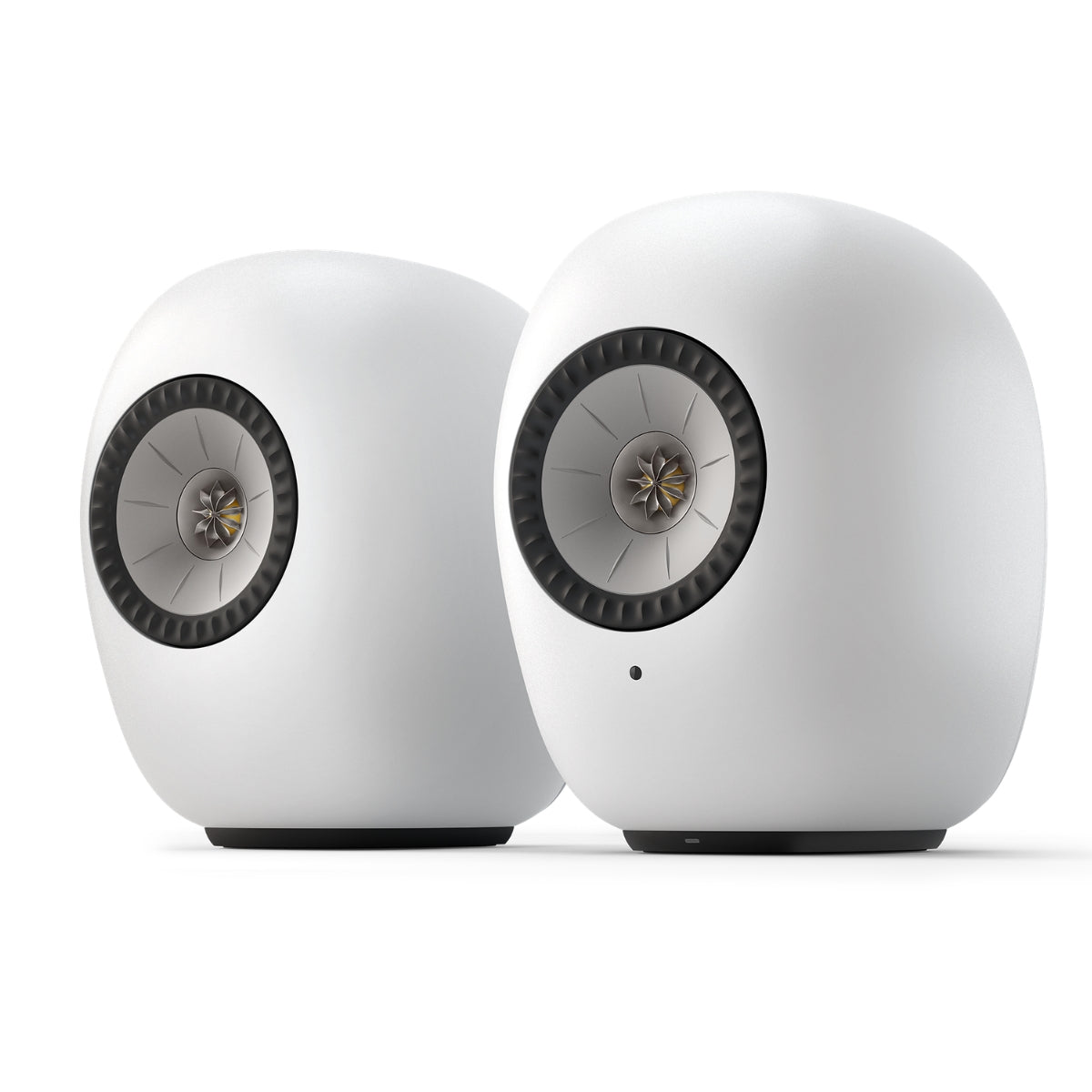 KEF LS LUXE Wireless Active Speakers Mineral White