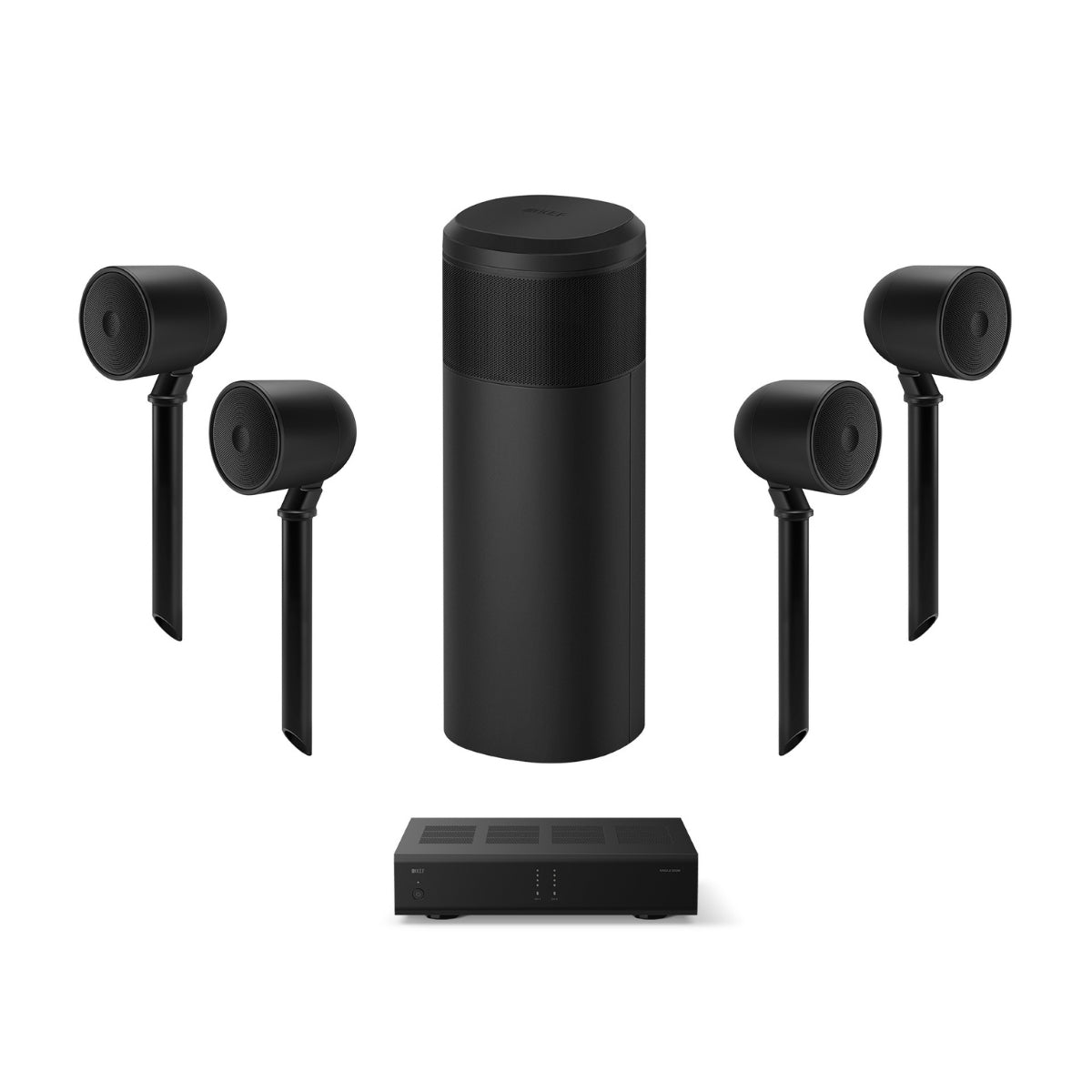 KEF Landscape P4Q 4.5” Uni-Q Satellite 4.1 Outdoor Speaker System