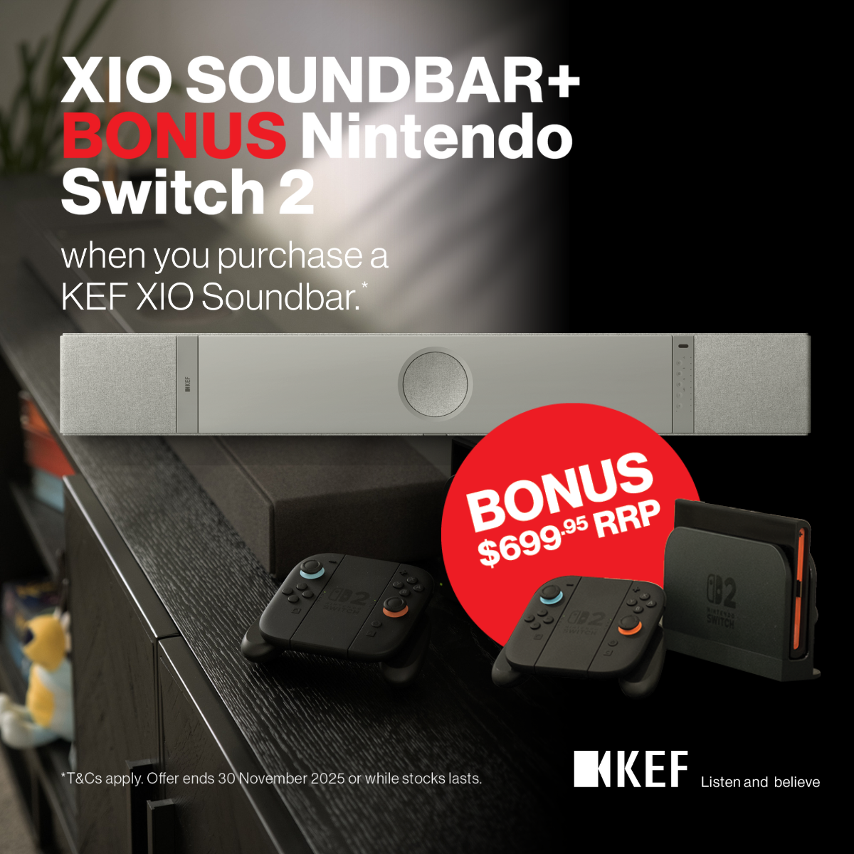 KEF XIO Soundbar Dolby Atmos