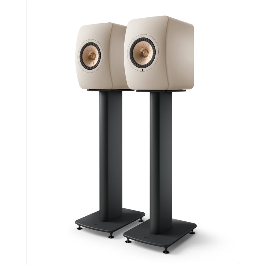 KEF LS50 Wireless II Active Speakers and KEF S2 Speaker Floor Stands Bundle