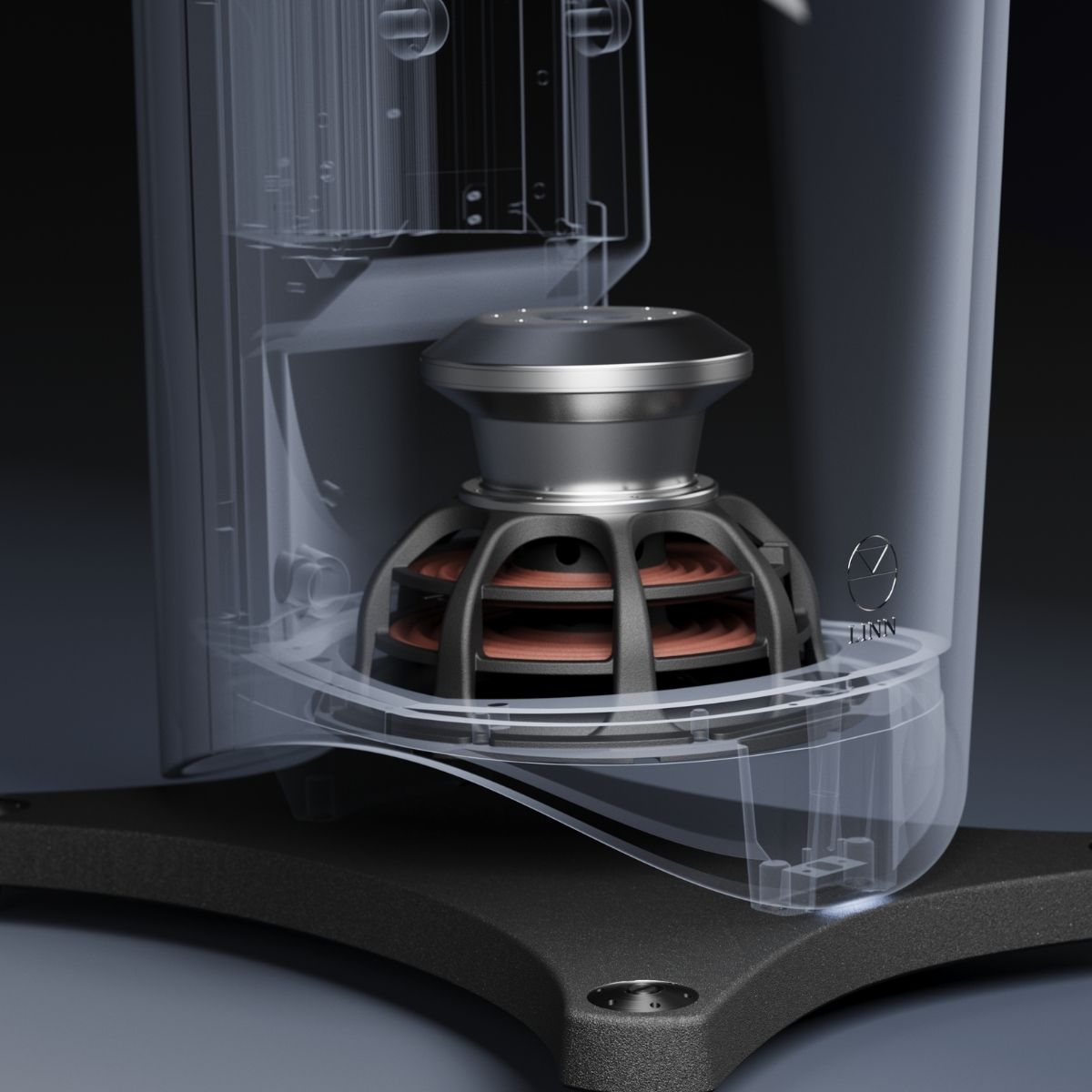 Linn 343 Exakt Loudspeakers with Pistonik