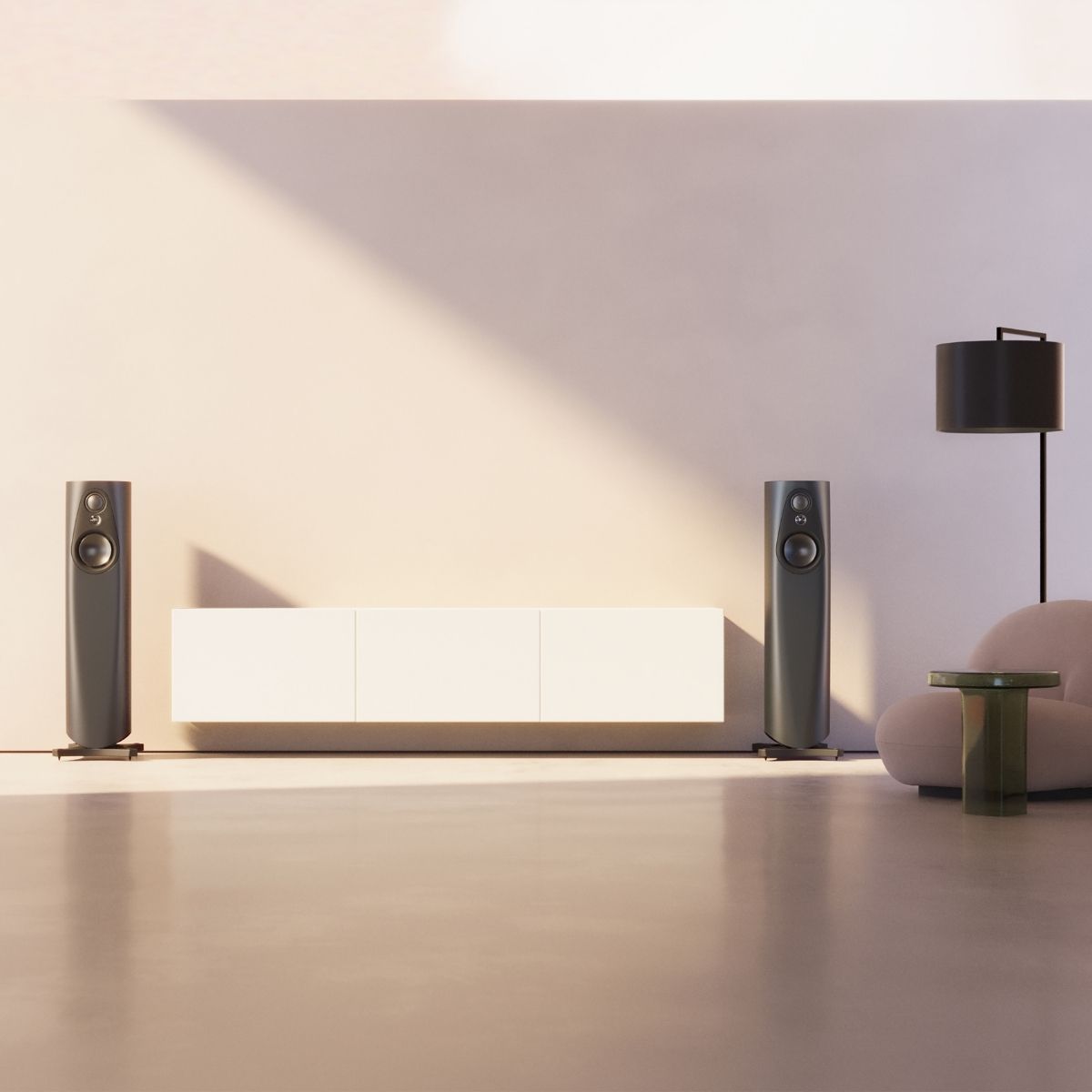 Linn 343 Exakt Loudspeakers with Pistonik Triton