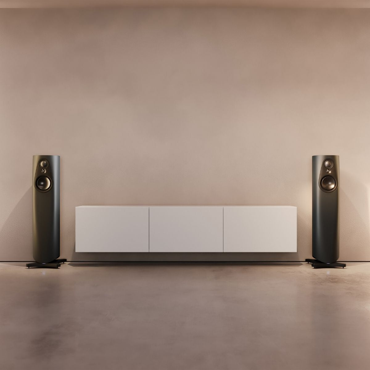 Linn 343 Exakt Loudspeakers with Pistonik Triton