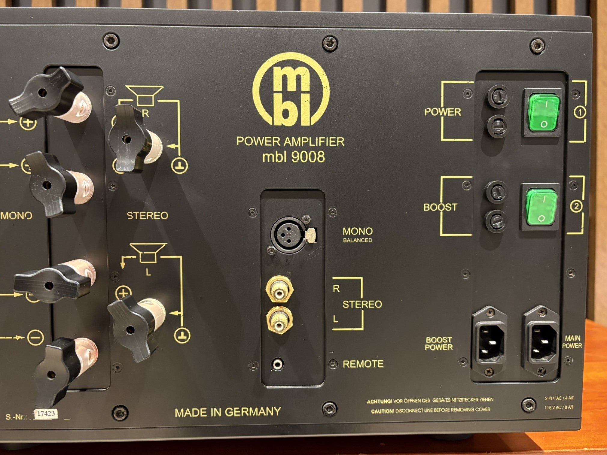 MBL 9008 Stereo Power Amplifier - Consignment