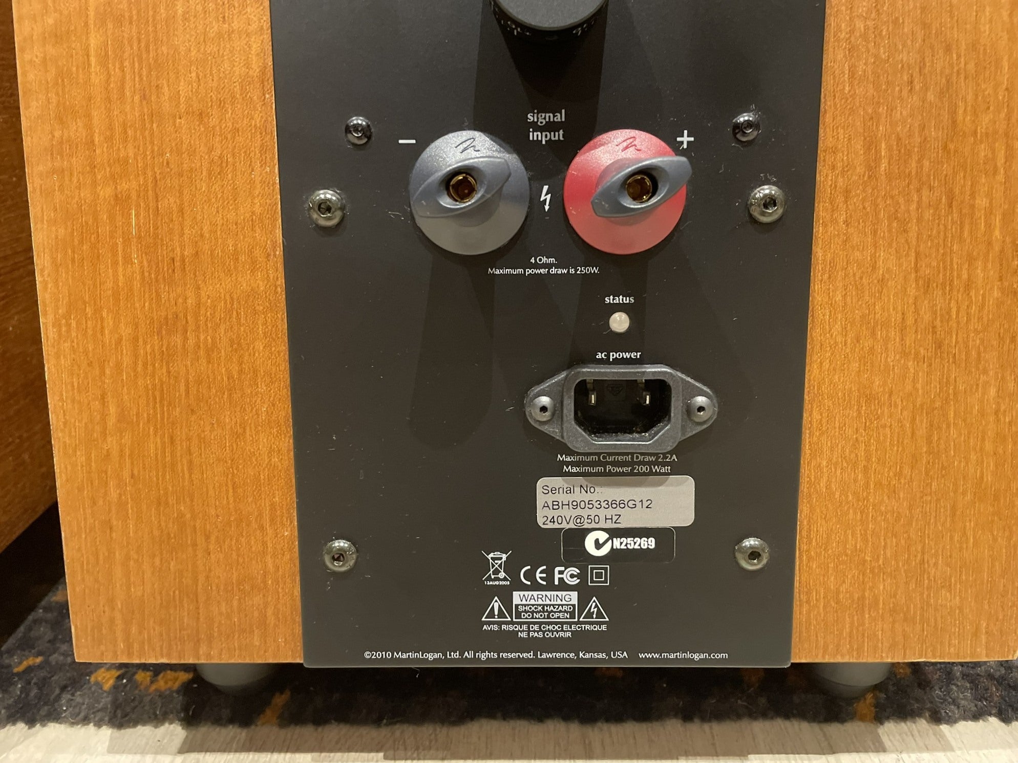 Martin Logan Ethos Electrostatic Speakers - Consignment