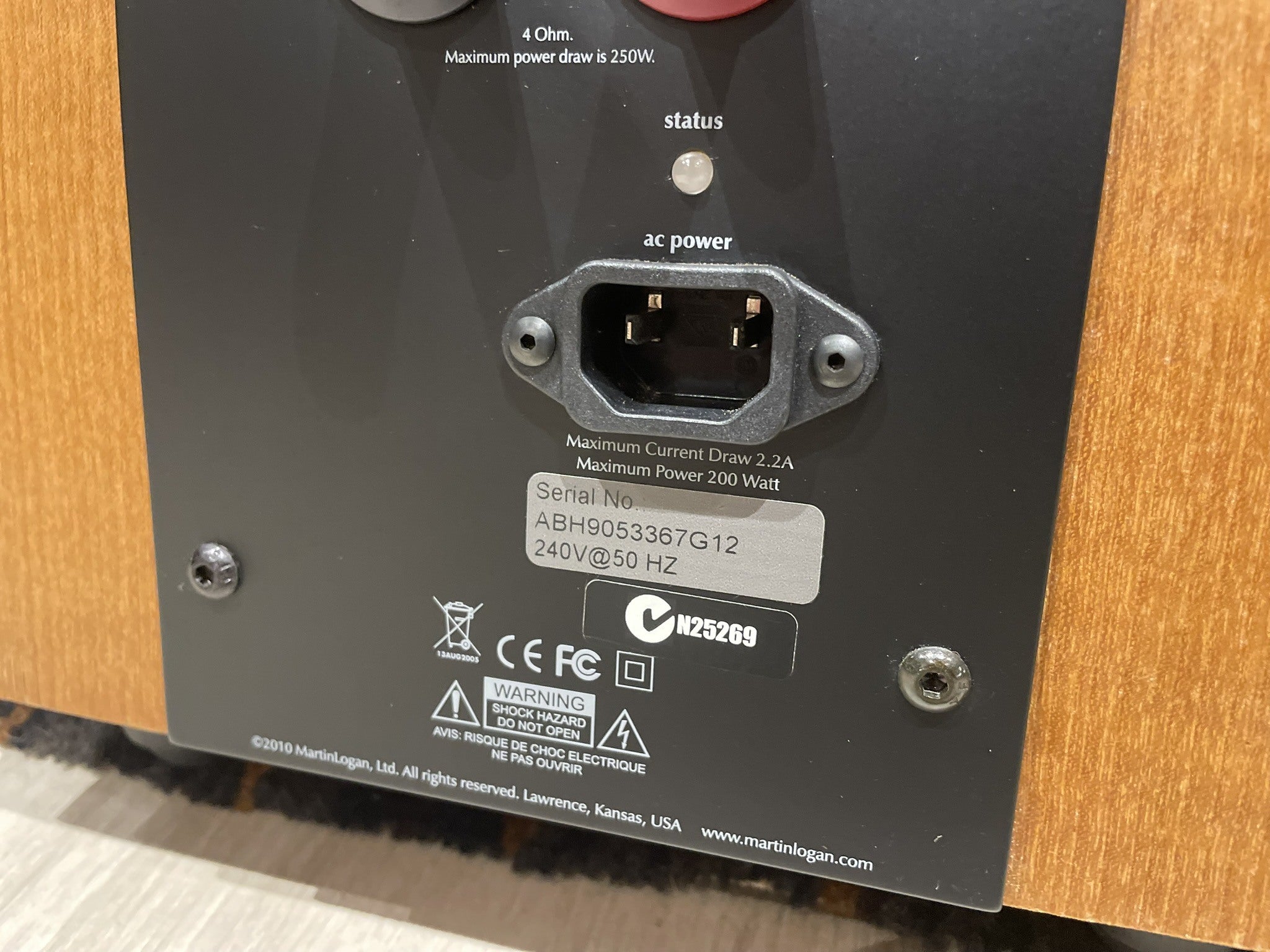 Martin Logan Ethos Electrostatic Speakers - Consignment