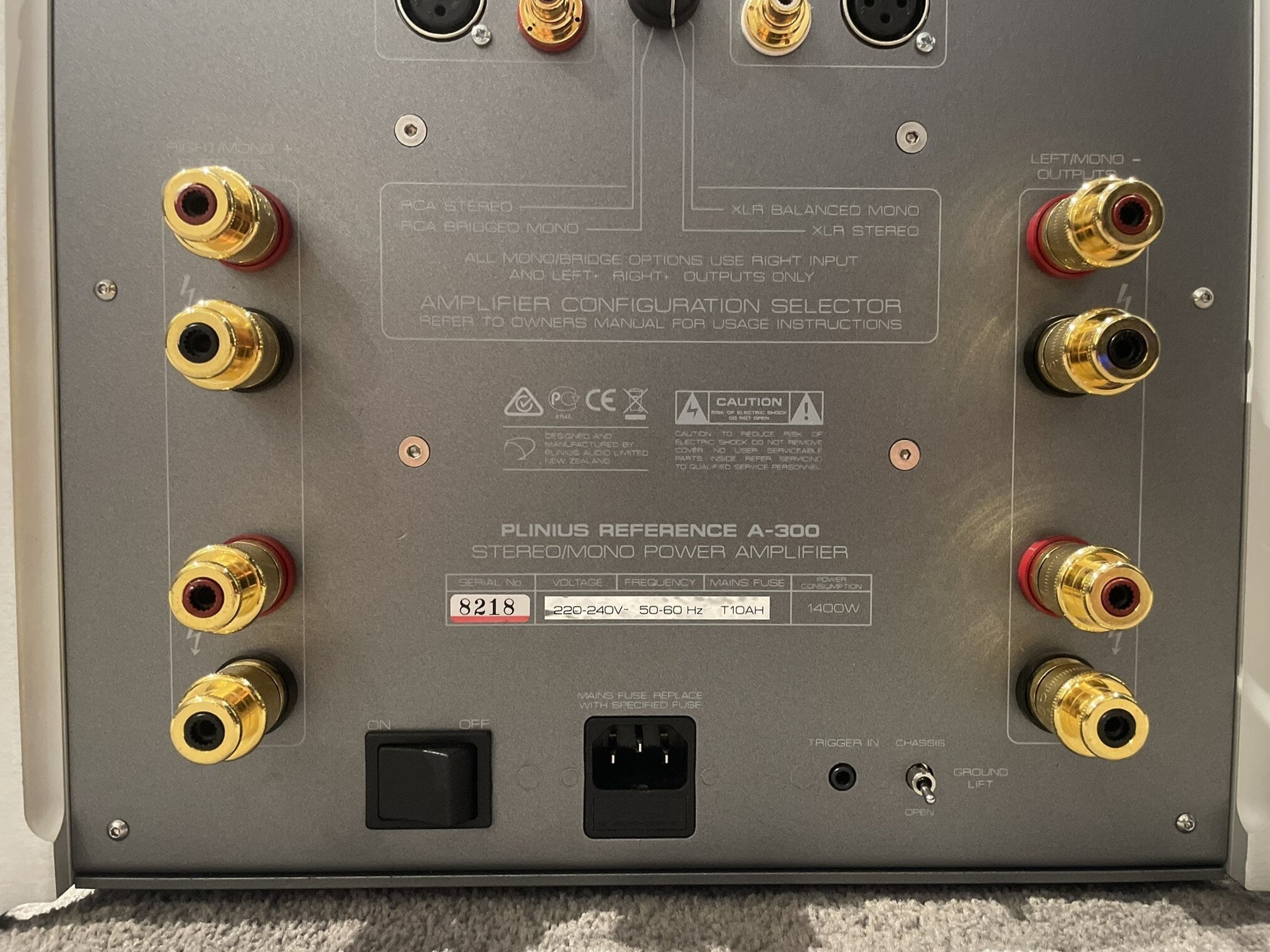 Plinius Reference A-300 Power Amplifier - As Traded