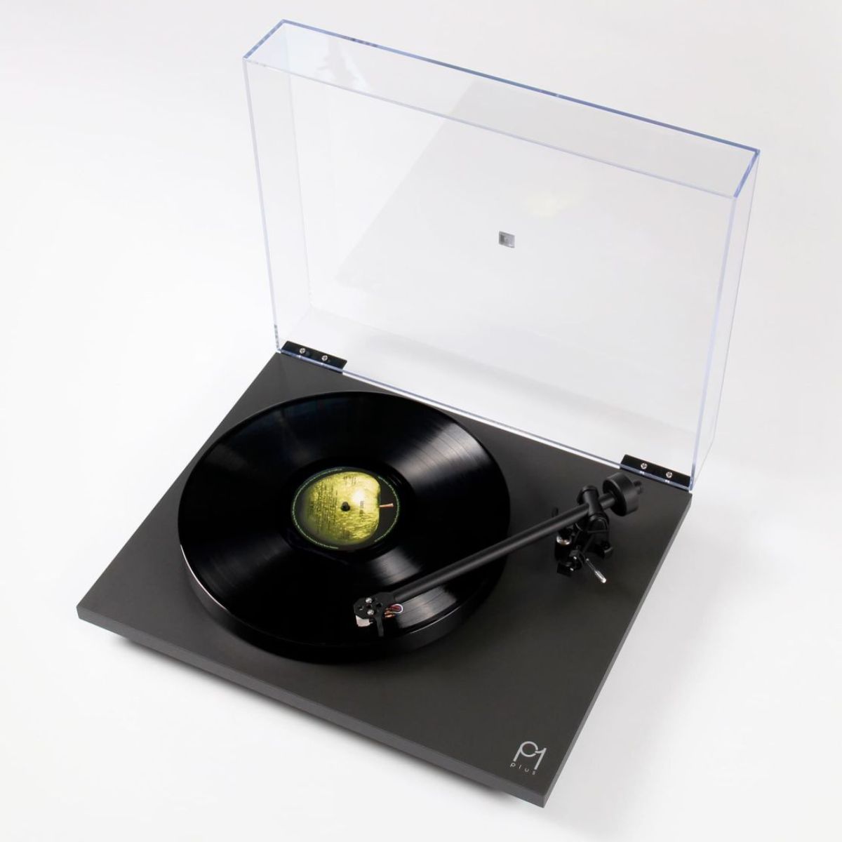 Rega Planar 1 Plus Turntable black angled