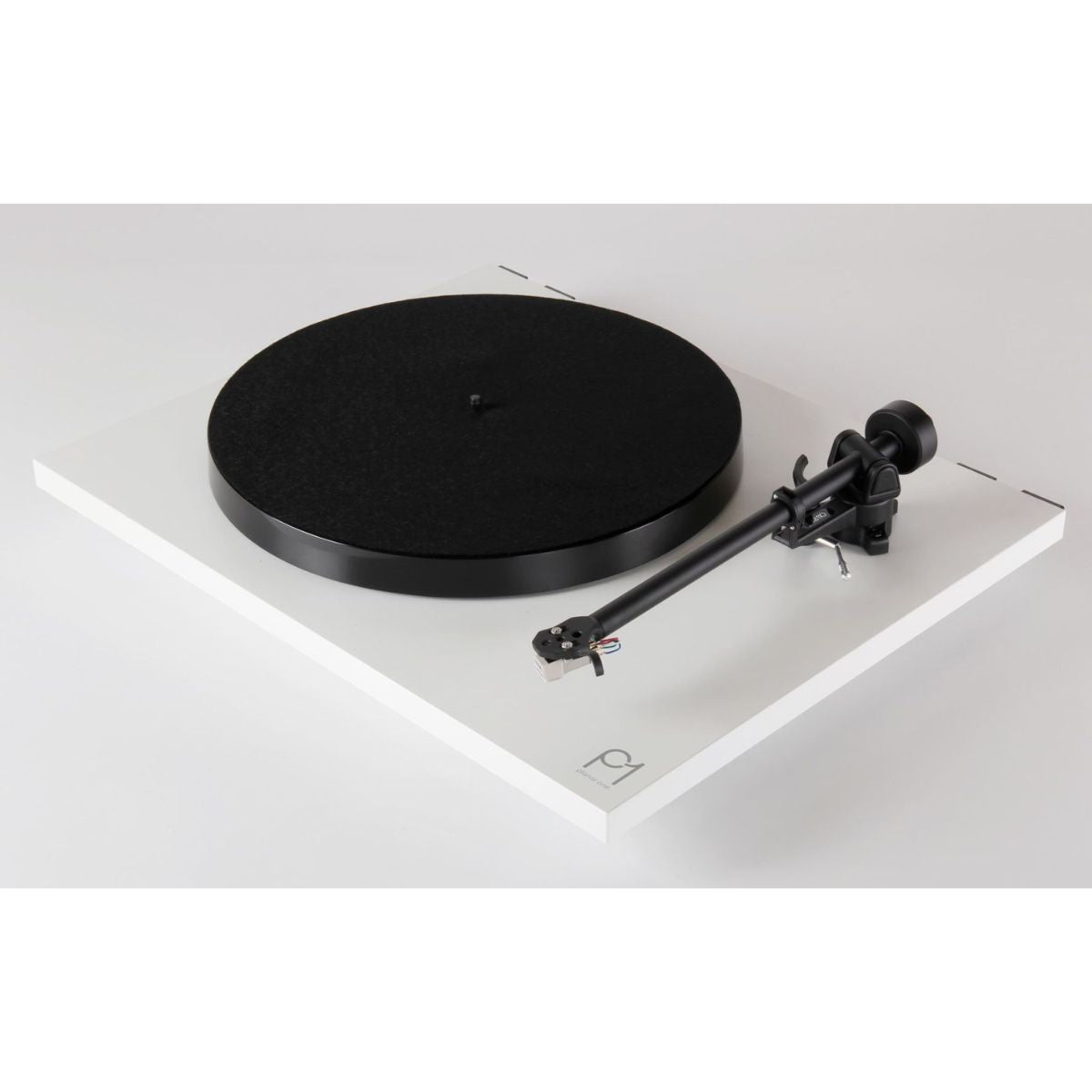Rega Planar 1 Turntable white angled