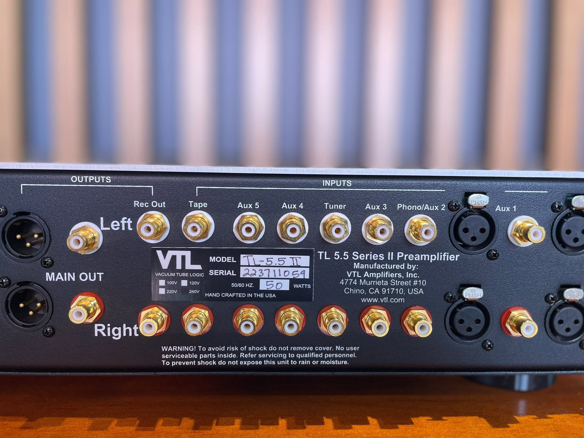 VTL TL5.5 Series II Preamplifier - Consignment