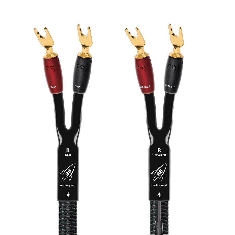AudioQuest Rocket 88 Speaker Cable, 2m Gold Spade - AudioQuest Clearance