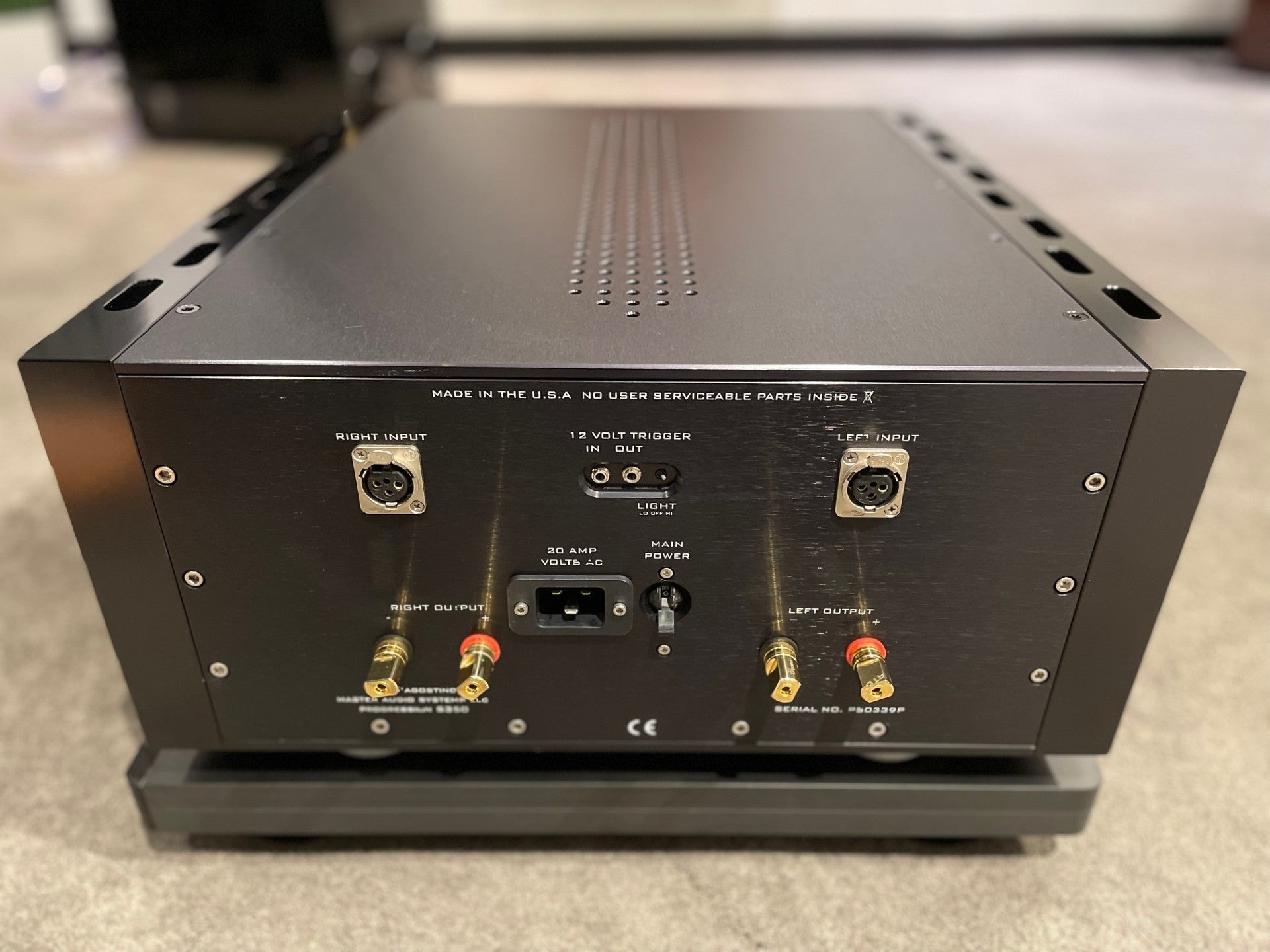 Dan D'Agostino Progression S350 Stereo Amplifier, Black - As Traded