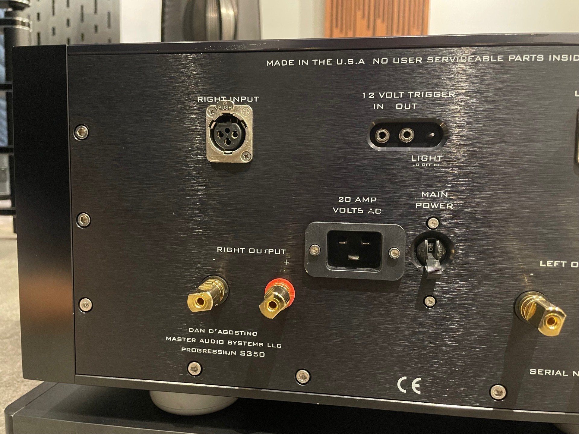 Dan D'Agostino Progression S350 Stereo Amplifier, Black - As Traded
