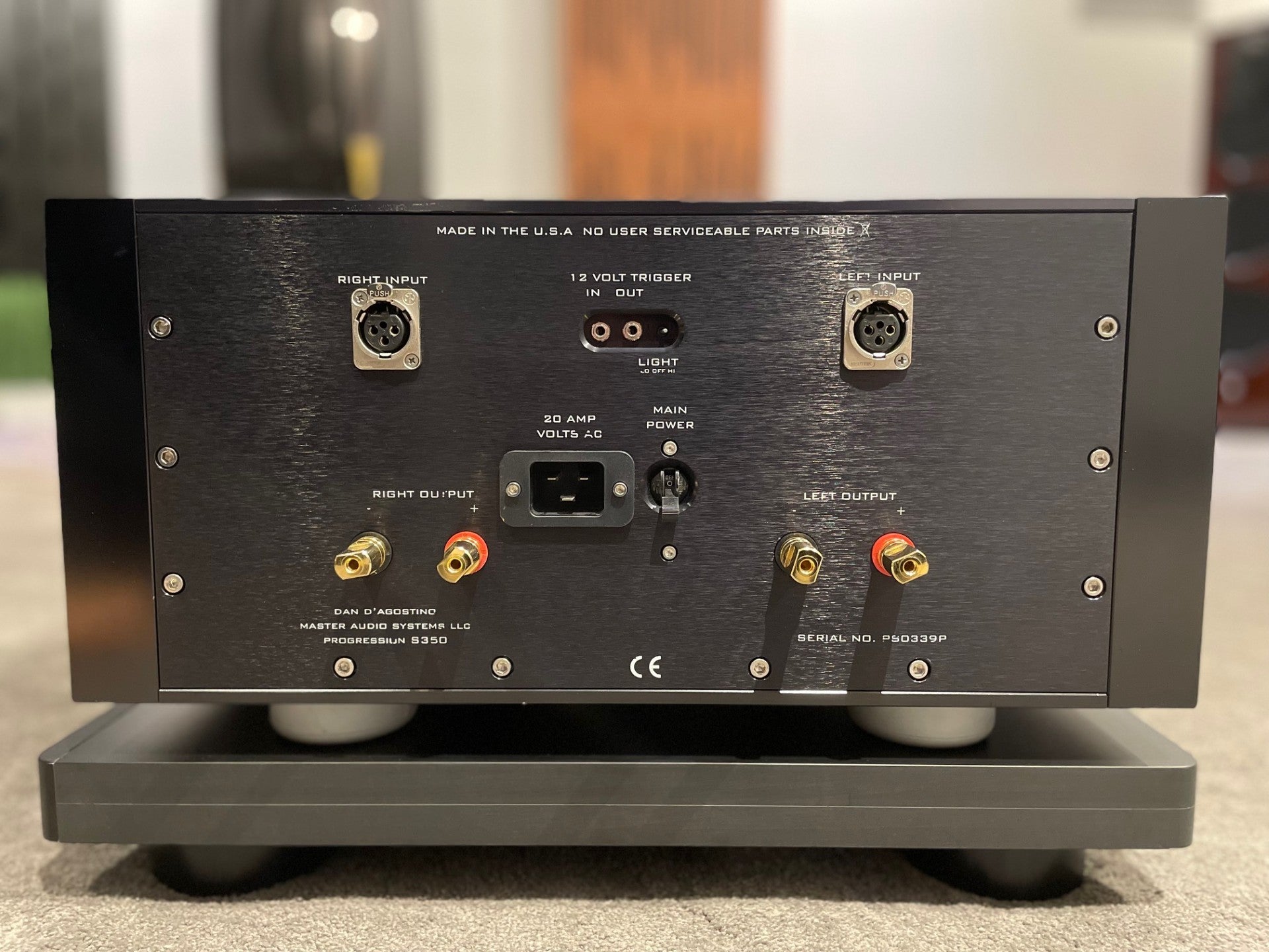Dan D'Agostino Progression S350 Stereo Amplifier, Black - As Traded