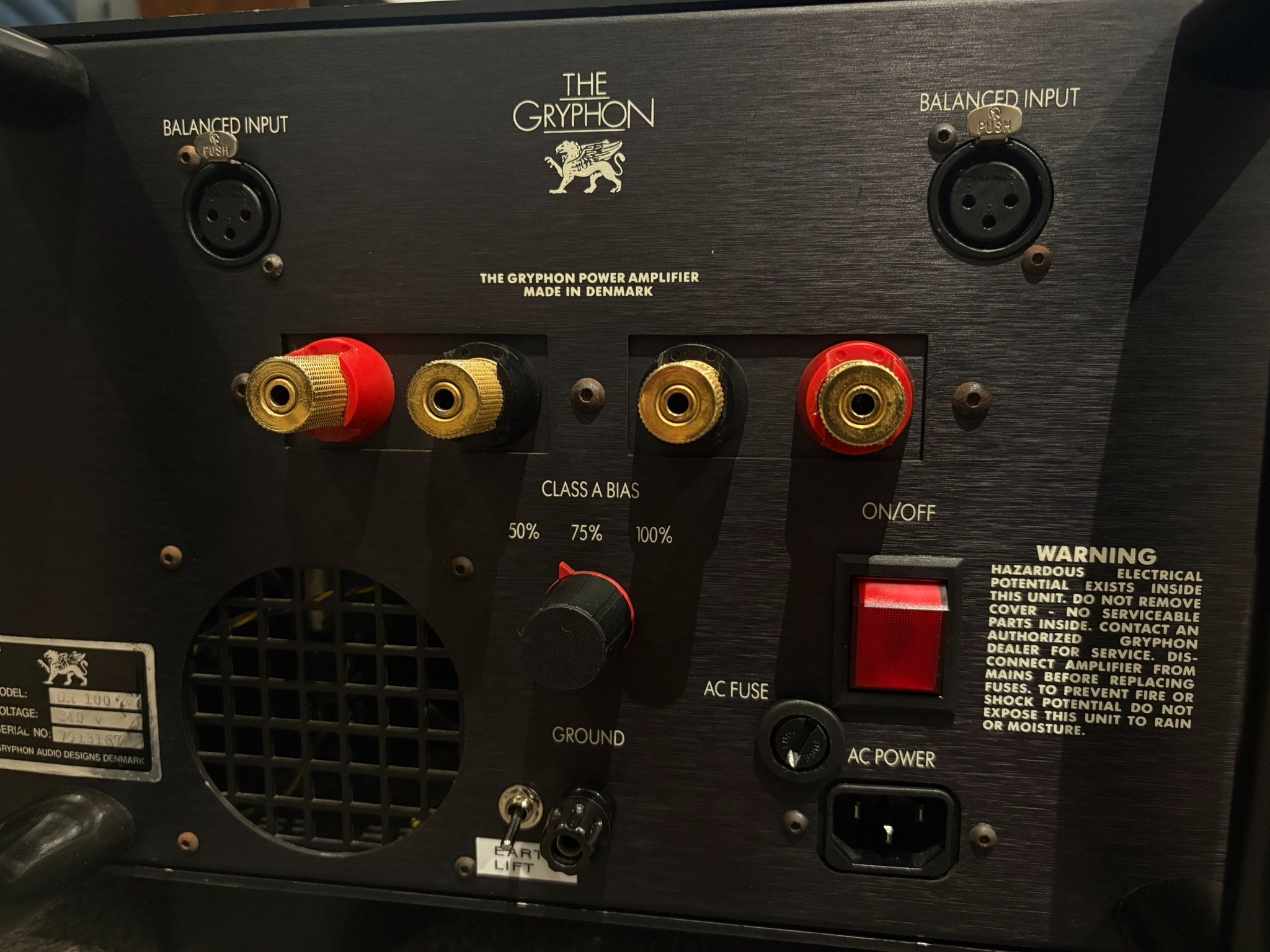 Gryphon DM-100 Power Amplifier - As Traded