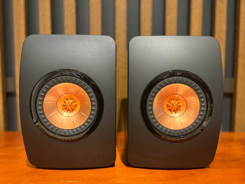 kef-ls50-mk1-black-copper-front