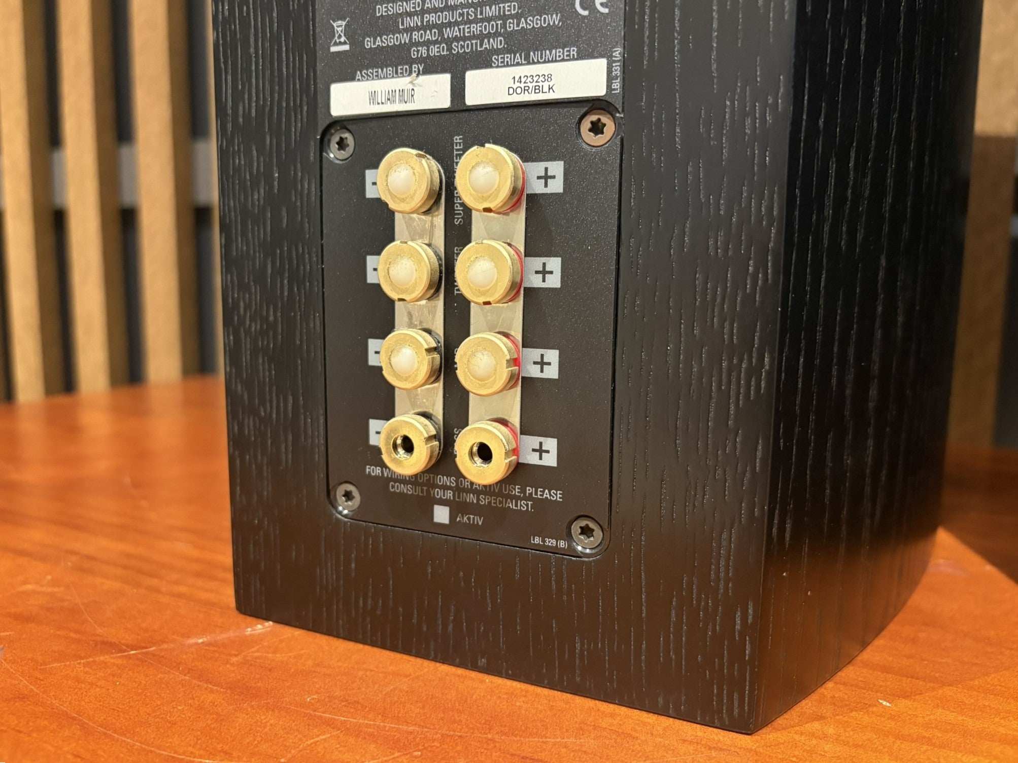 Linn Akudorik Passive Bookshelf Speakers, Black - As Traded