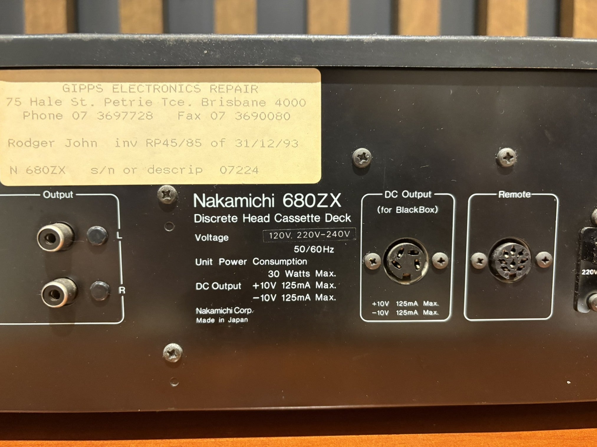 Nakamichi 680ZX Cassette Deck - Consignment