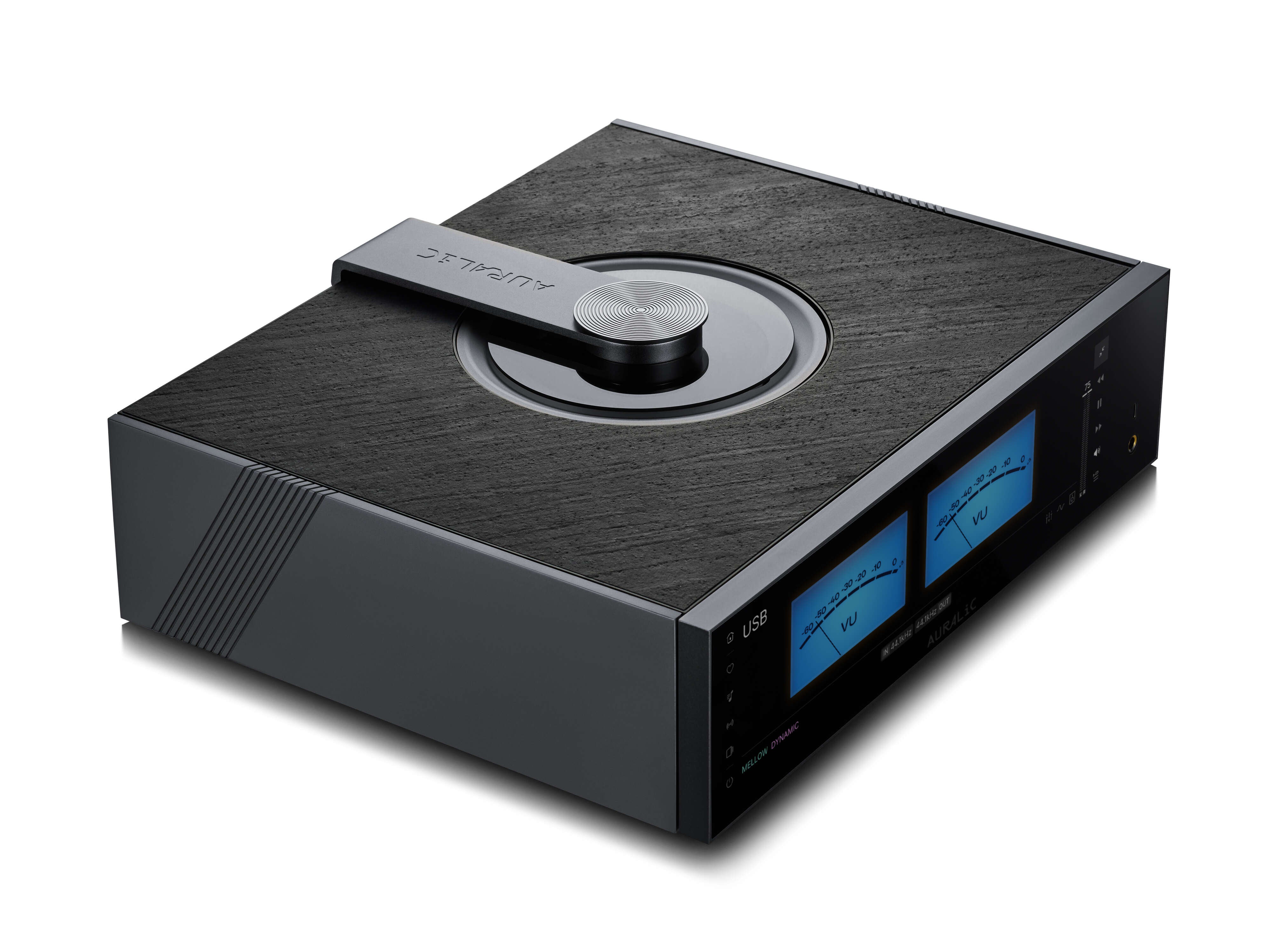 Space Grey Slate Auralic Aquila X3 Streaming Media Processor Angle