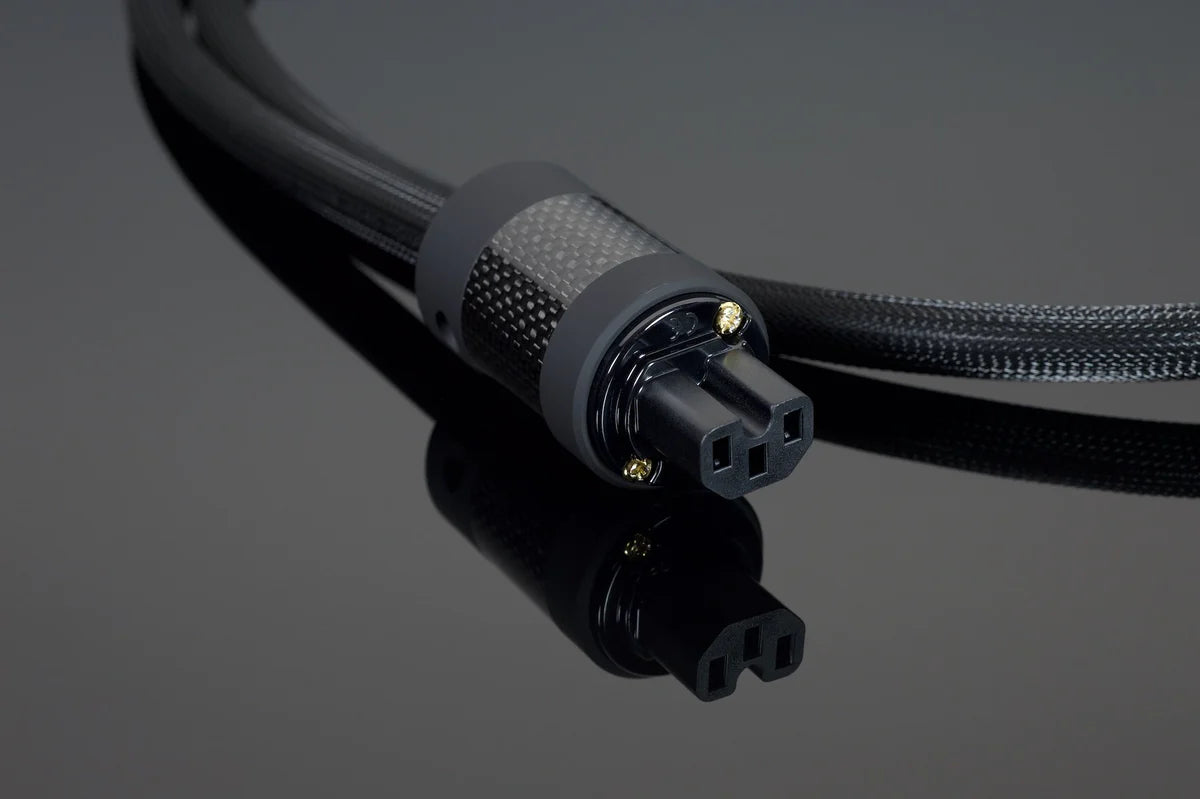 Transparent Opus Power Cord Source Closeup Plug
