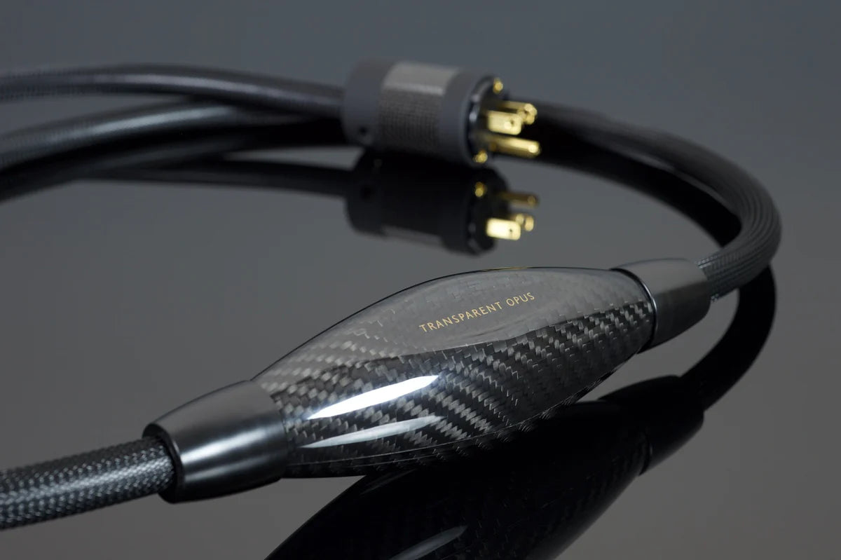Transparent Opus Power Cord Source Closeup