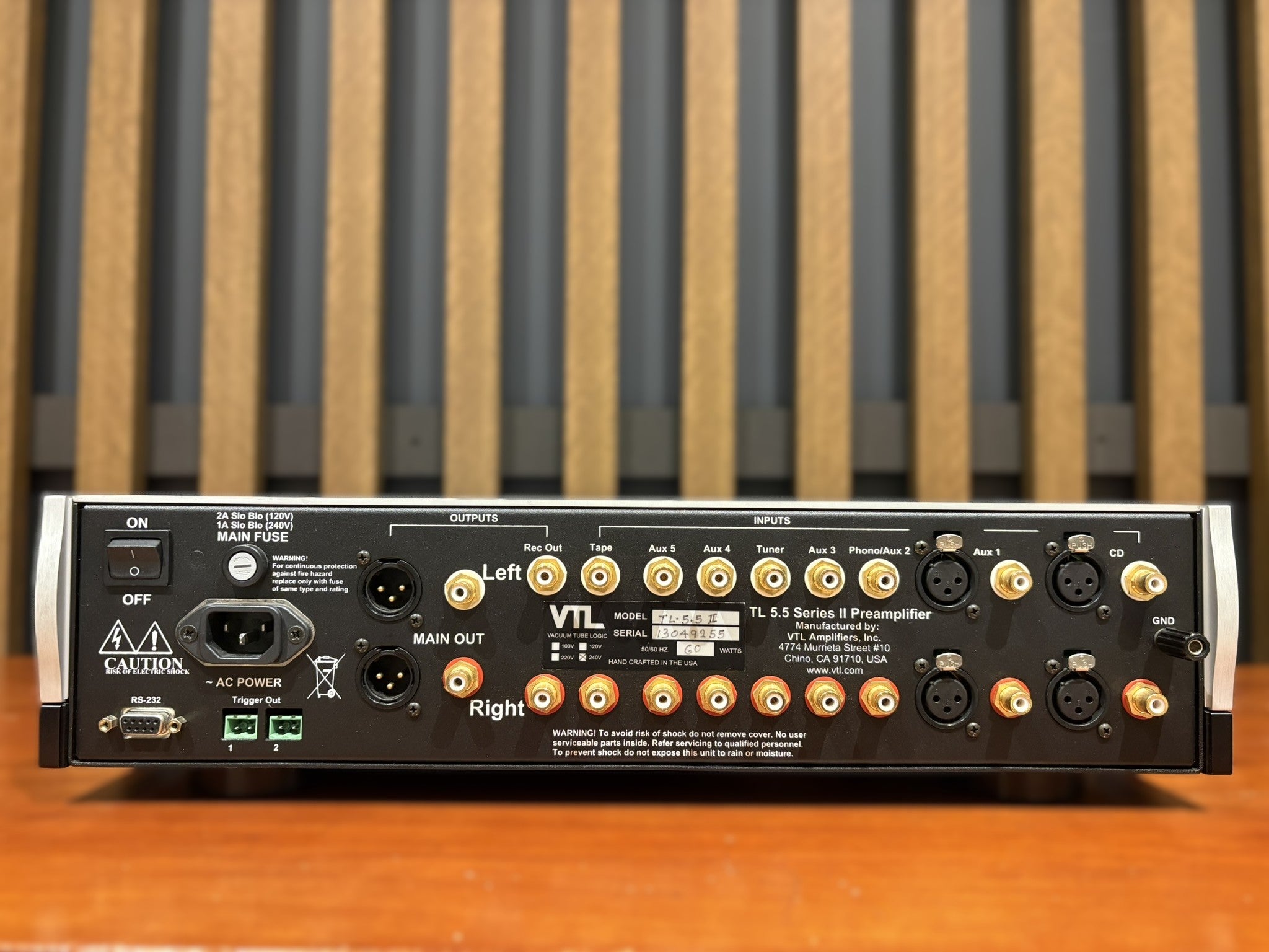 VTL TL5.5 Series II Preamplifier - As Traded