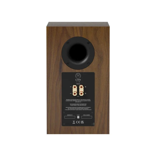 Walnut Linn 119 Bookshelf Speaker Rear
