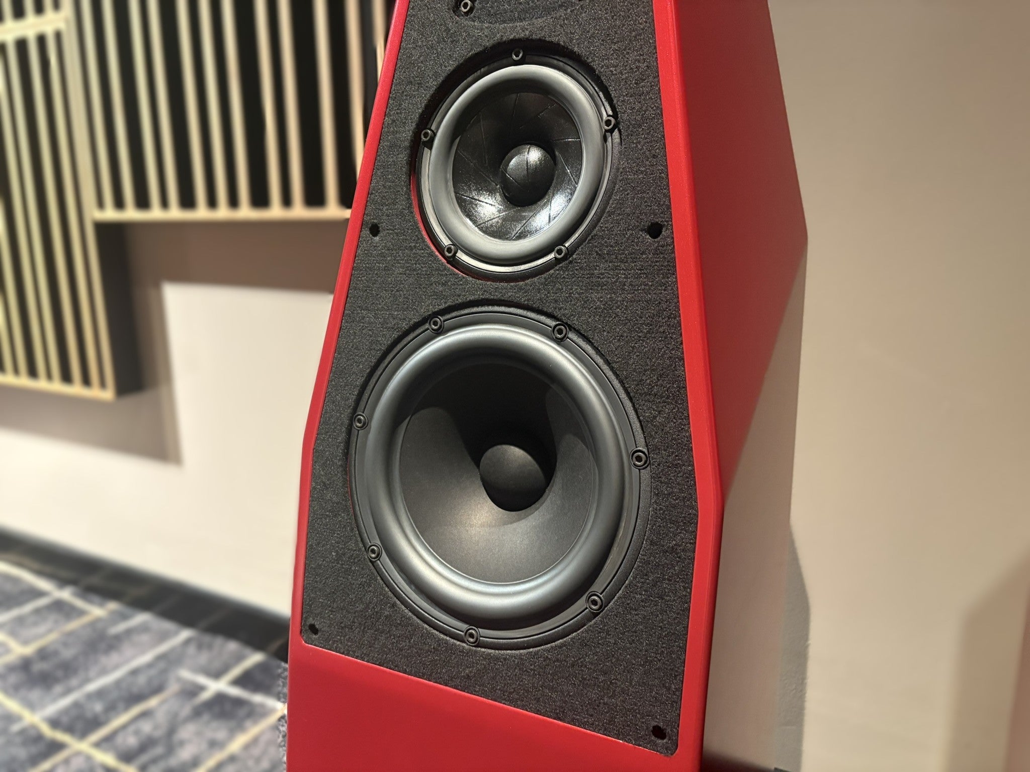Wilson Audio Sabrina X Floorstanding Speakers, Crimson Red - As Traded