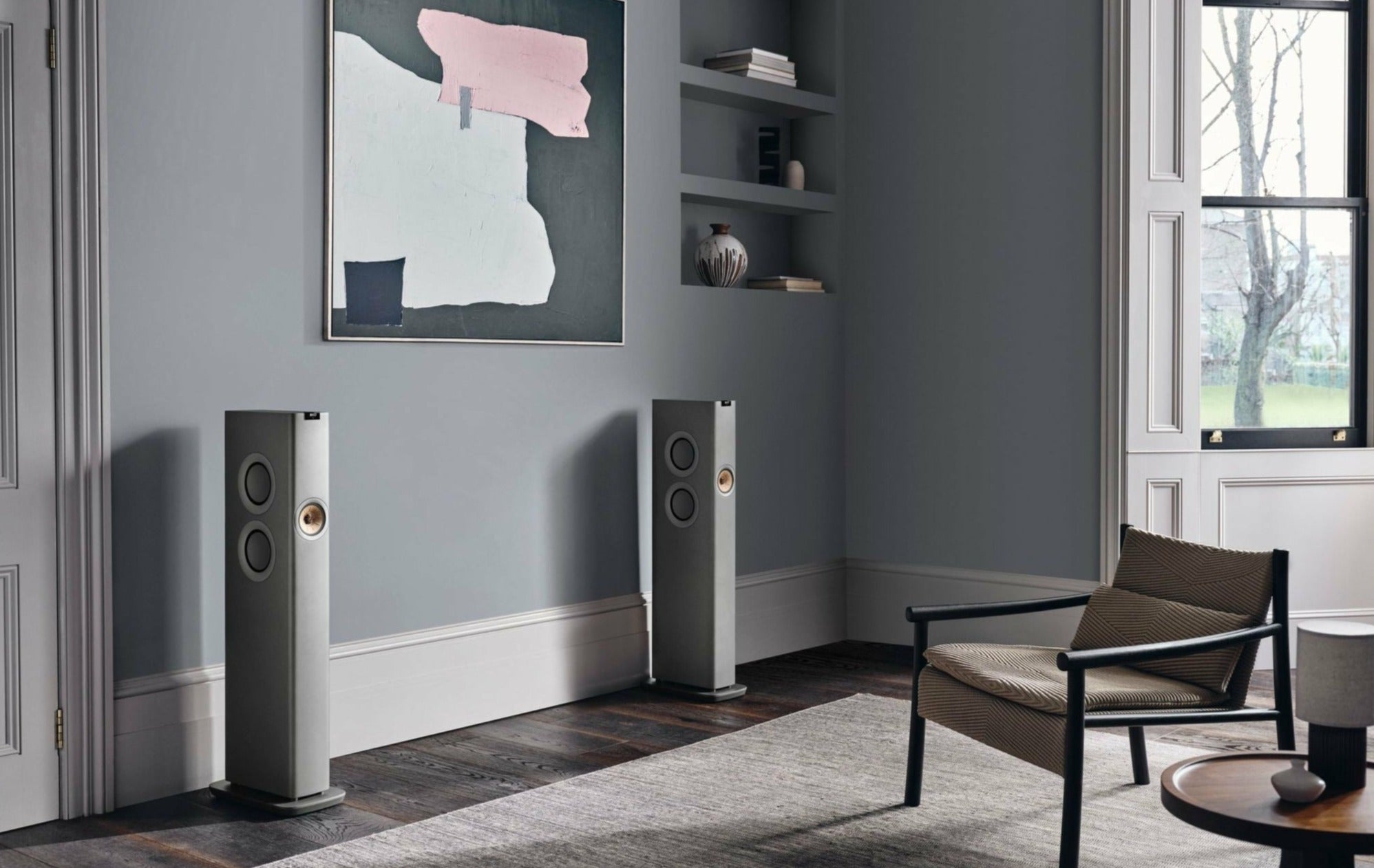 KEF LS60 Grey Room
