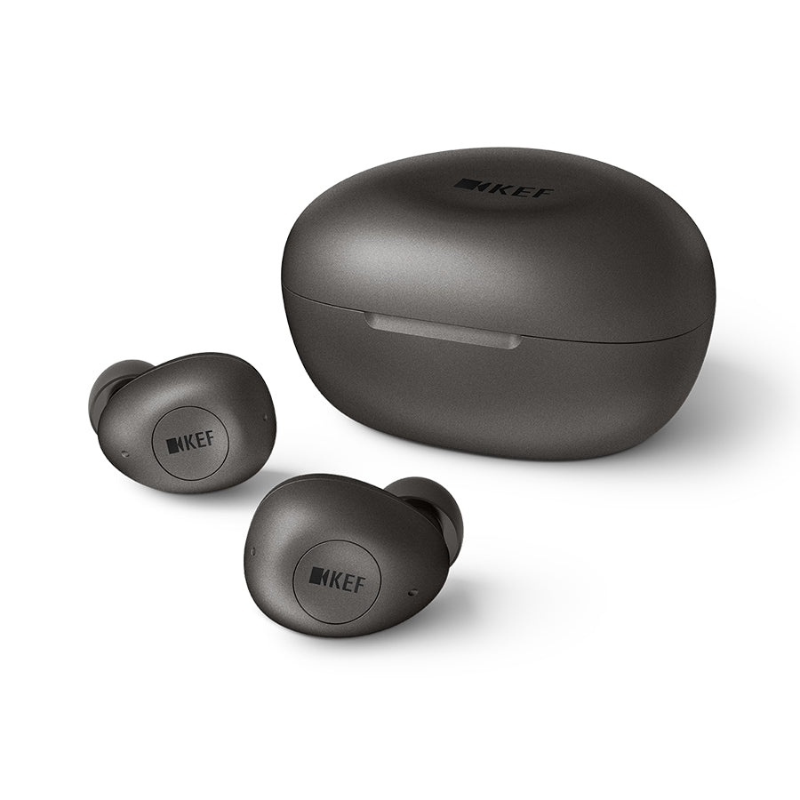 KEF Mu3 Charcoal Buds and Case