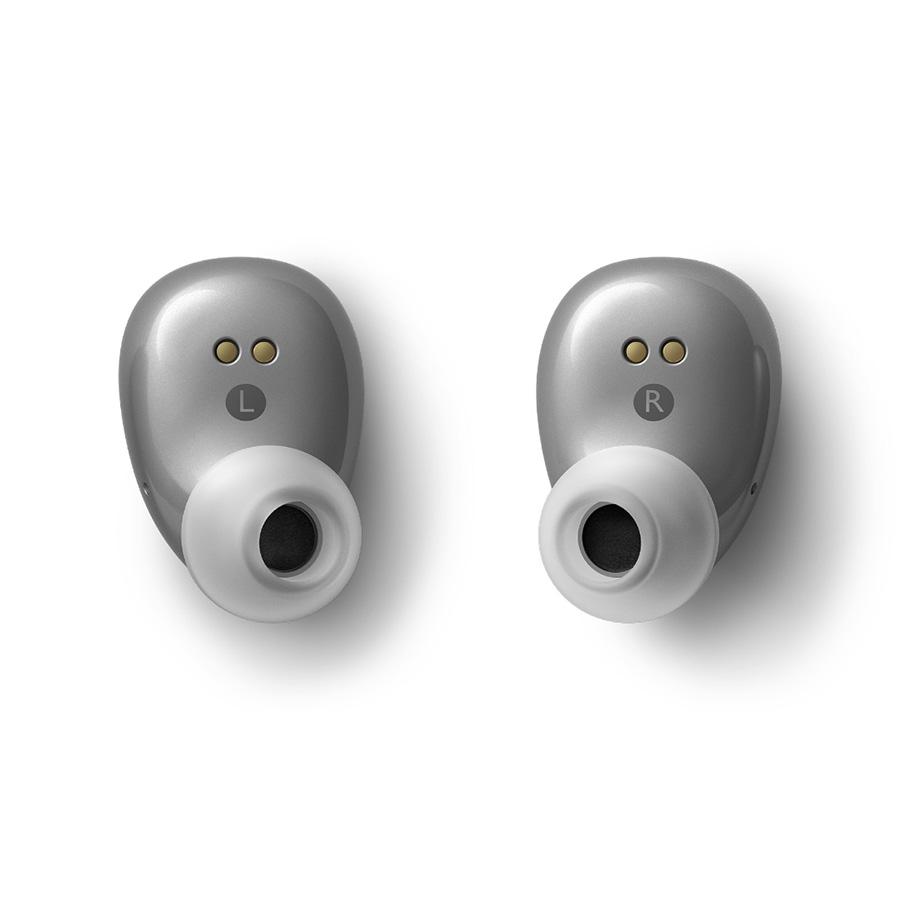 KEF Mu3 Silver Buds Front