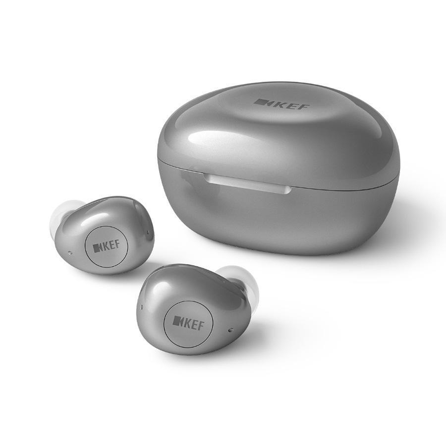 KEF Mu3 Silver Buds and Case